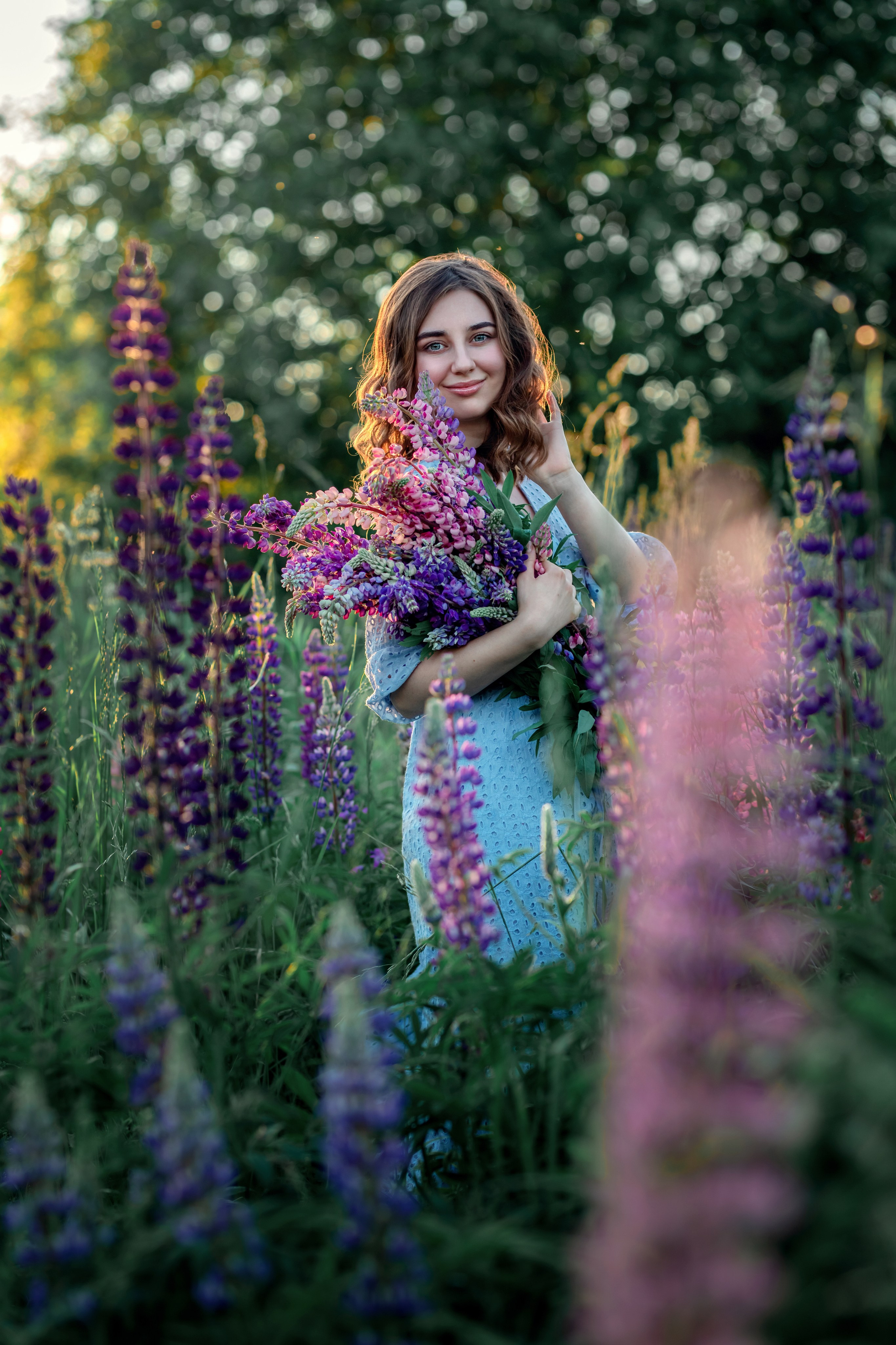 Люпины. Фотограф в Москве. Женские фотосессии, love-story, контент