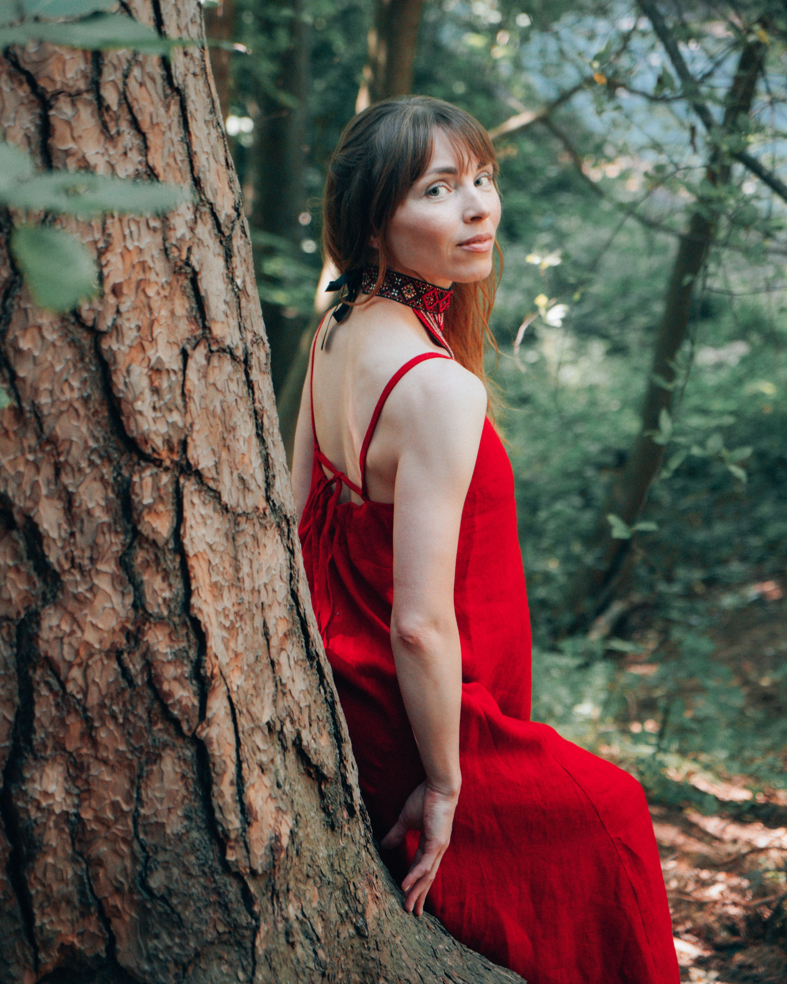 Фотосессия для Ольги и её новой коллекции платьев в Комарово. Светлана Гопанюк. Портретный фотограф. Санкт-Петербург. СПб