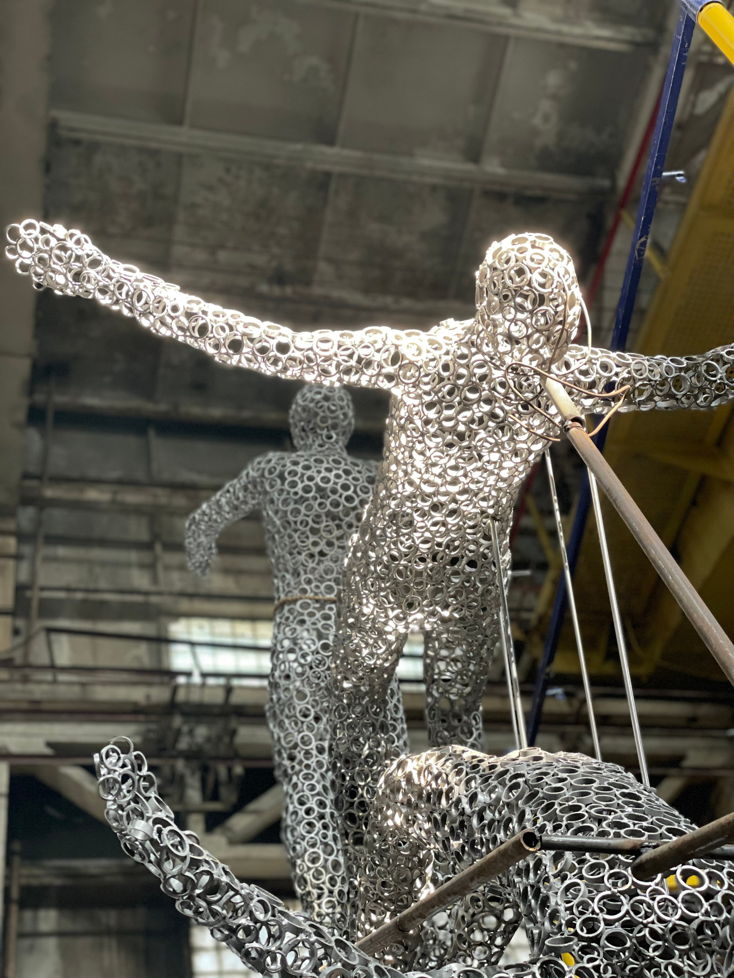 Паркур/Свободное падение /Спб/Малая Балканская 13к2 /2023. Художник — скульптор Антонина Фатхуллина