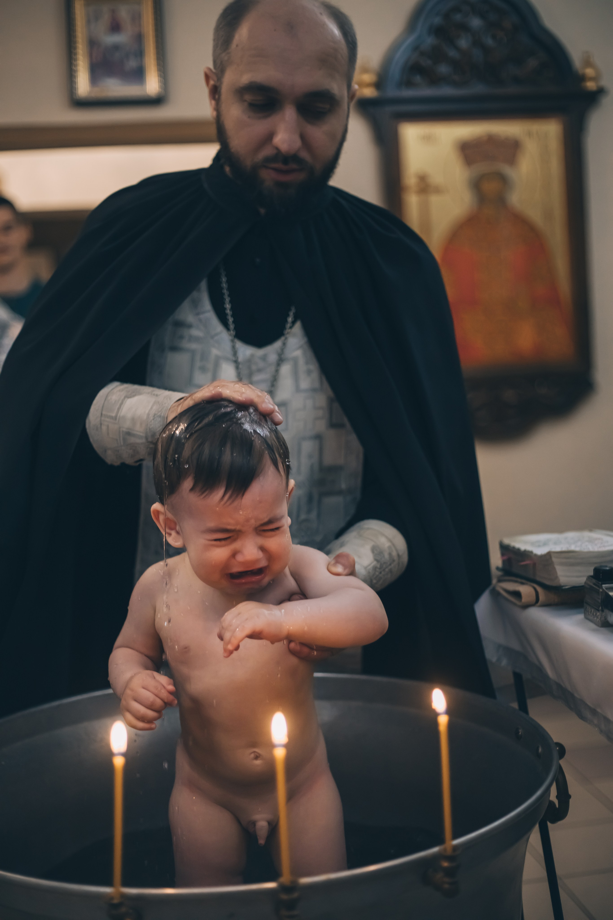 Фотосессия таинства крещения в Белой Глине. Свадебный и семейный фотограф в Краснодарском крае Мария Данилкина