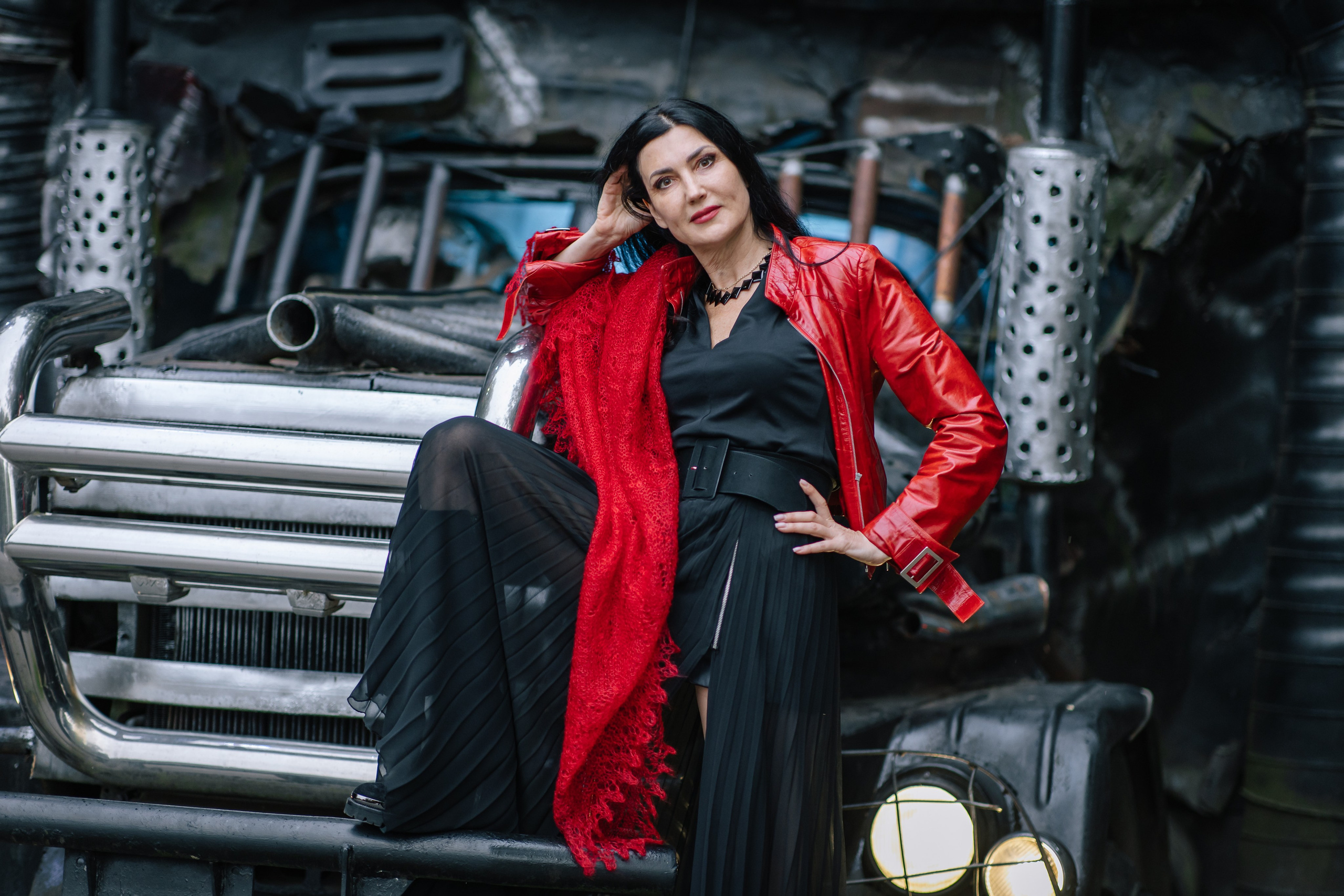 Фотосессия «Танцы с волками» в байк центре Ночных волков. Коллекционер и искусствовед Олеся Ястребова