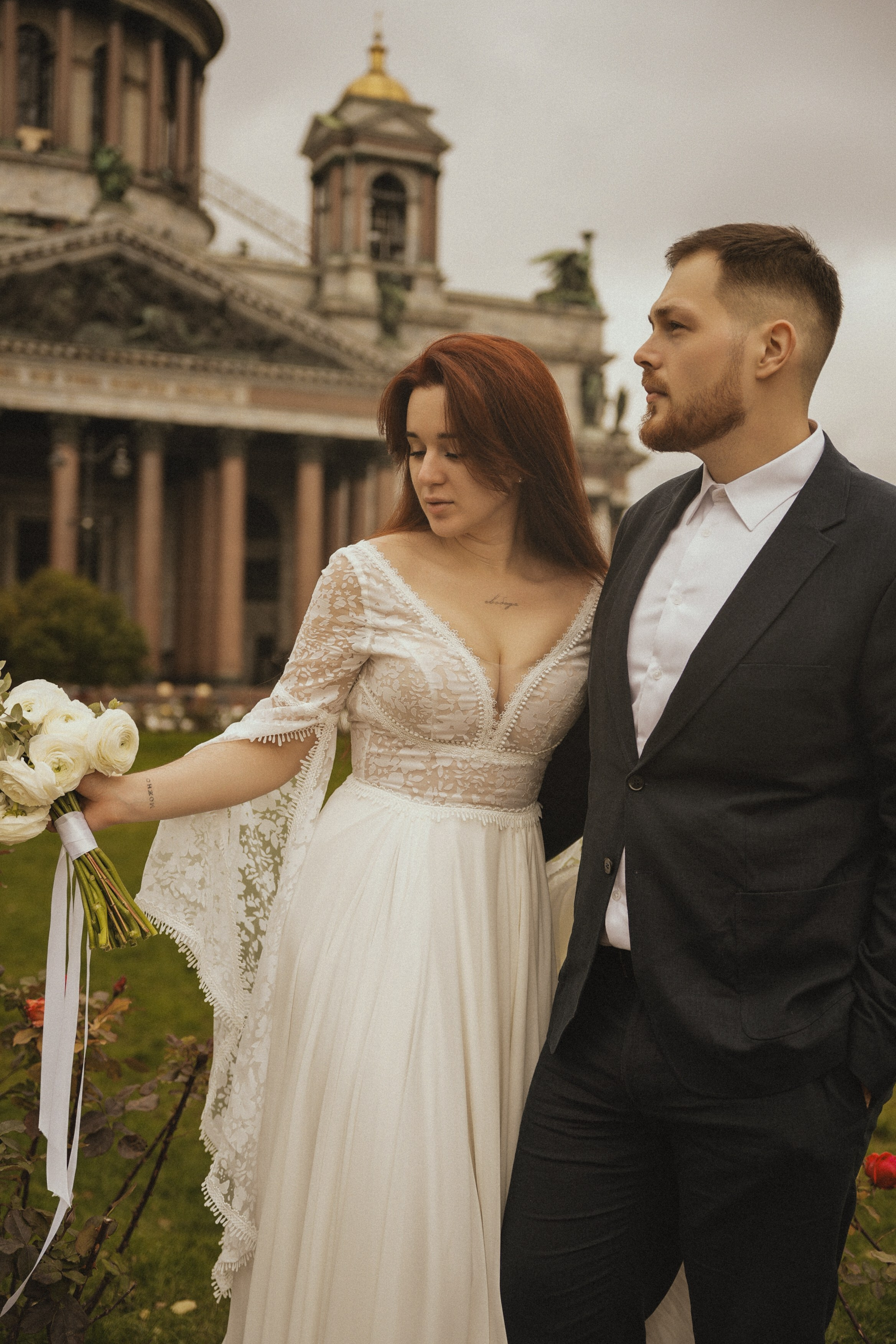 Свадебная фотосессия в Санкт-Петербурге. Дворец Бракосочетания №1. ДБ1. Исаакиевский собор. Фотосессия в студии.