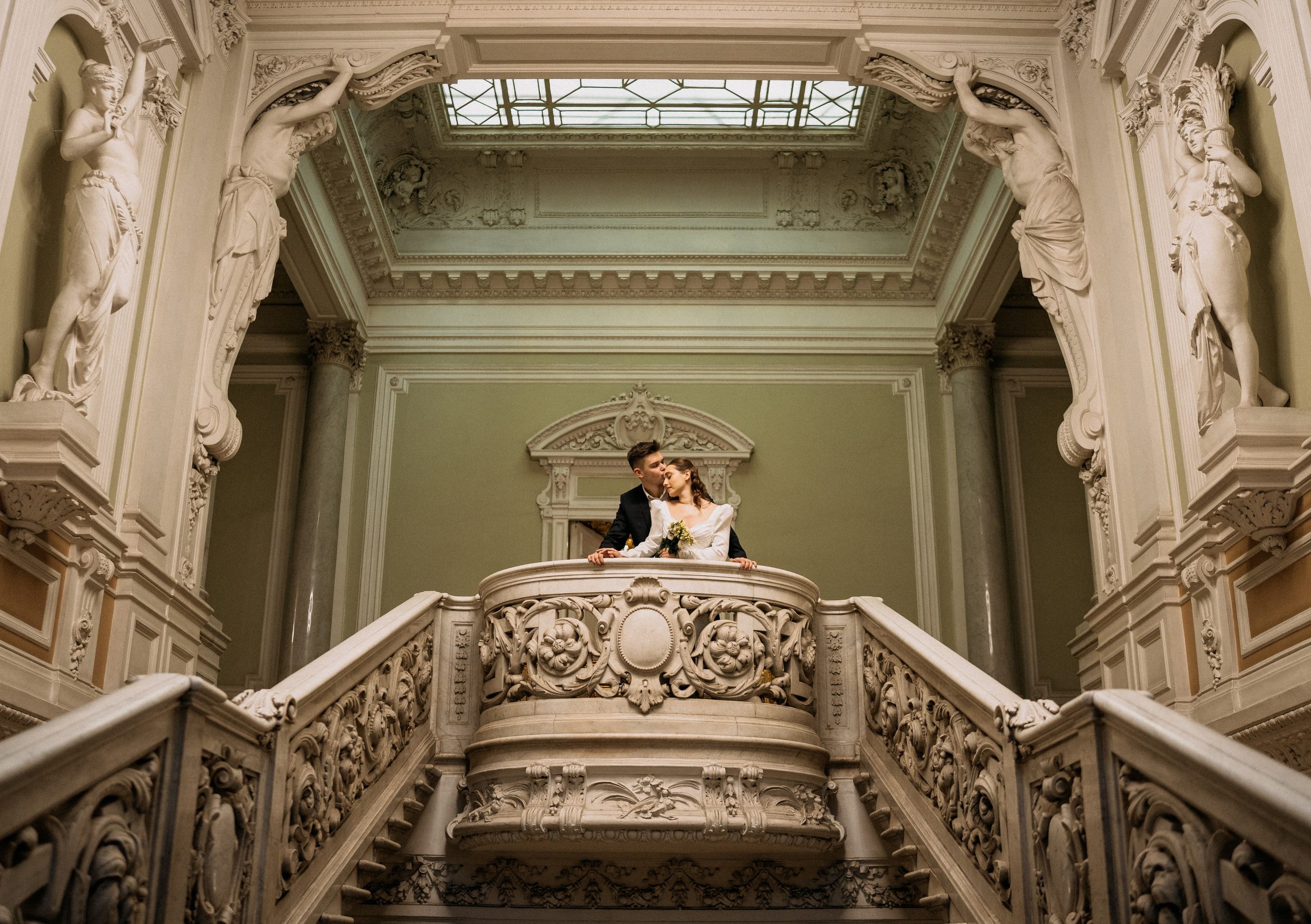 Свадебная фотосессия в Санкт-Петербурге. Федосова Елизавета - свадебный фотограф СПб. Фотосессия Дворец Бракосочетания №1