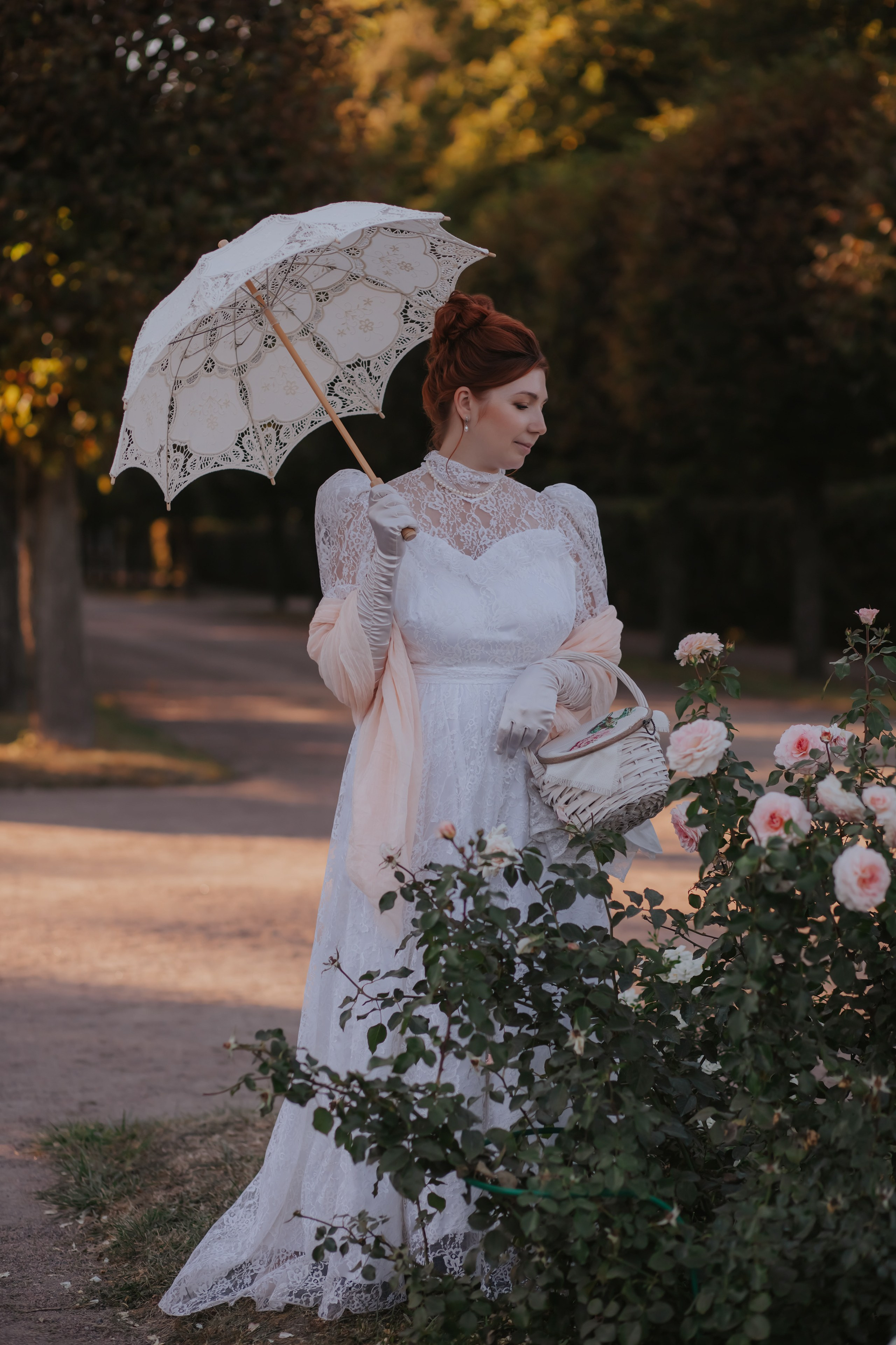 Мария. Тёплый сентябрь в Кусково. Художественная винтажная фотография