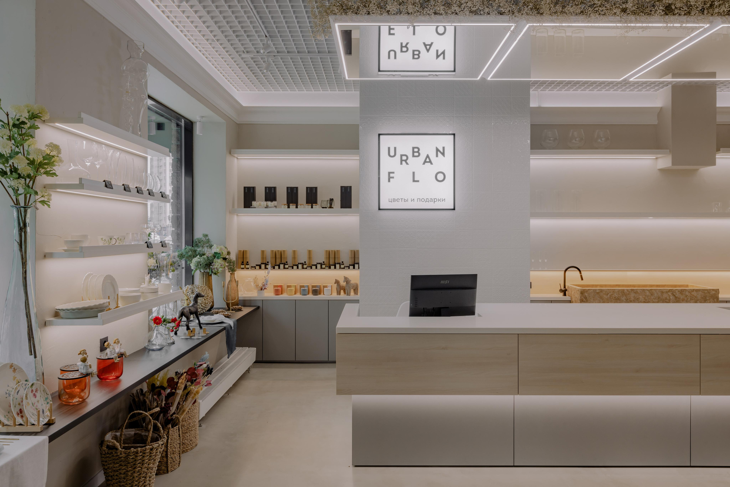 Салон цветов «URBAN FLO». Дизайн интерьера от Дмитрия Баландина