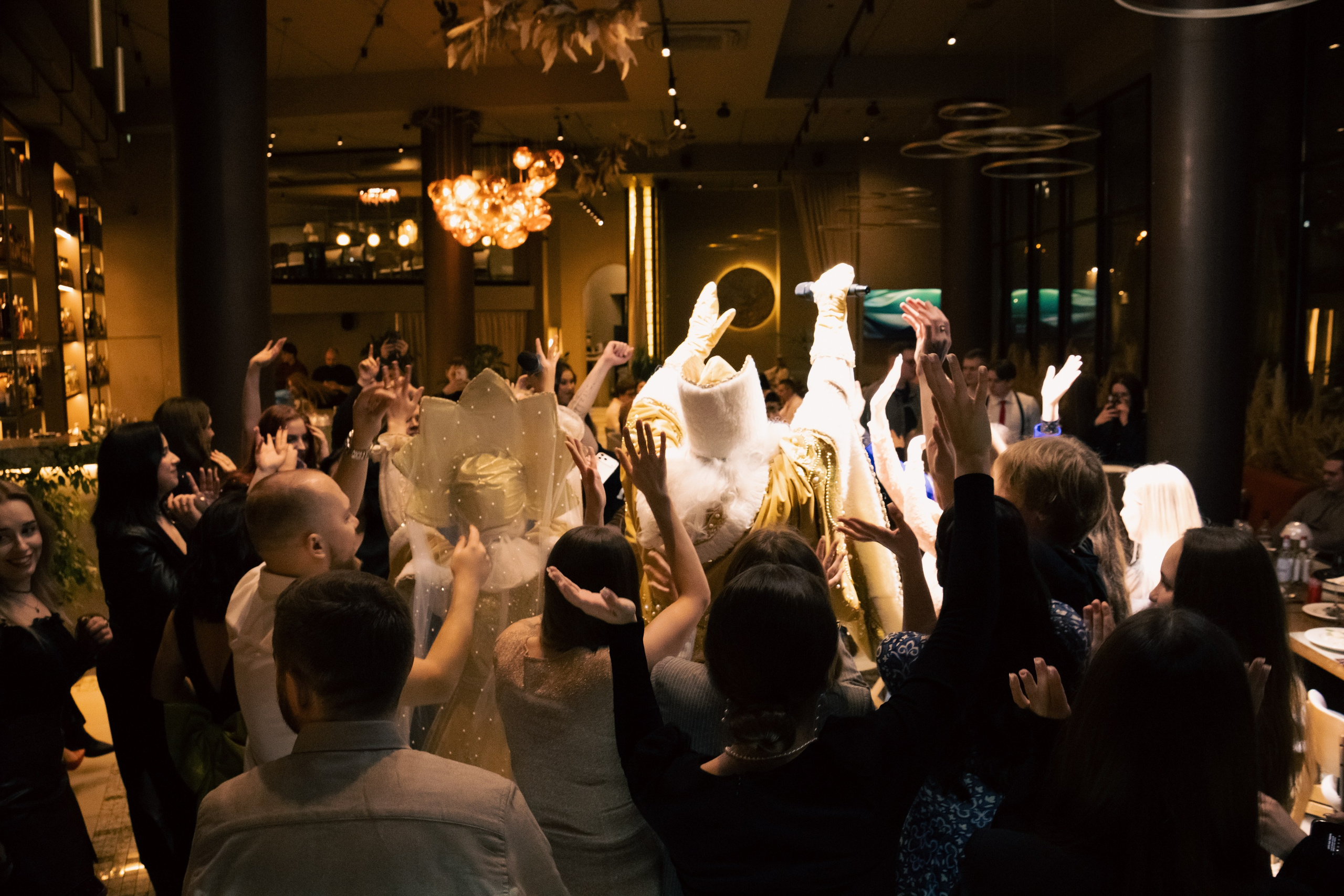 Новогодний корпоратив Альфа-Банк, ресторан Журавли