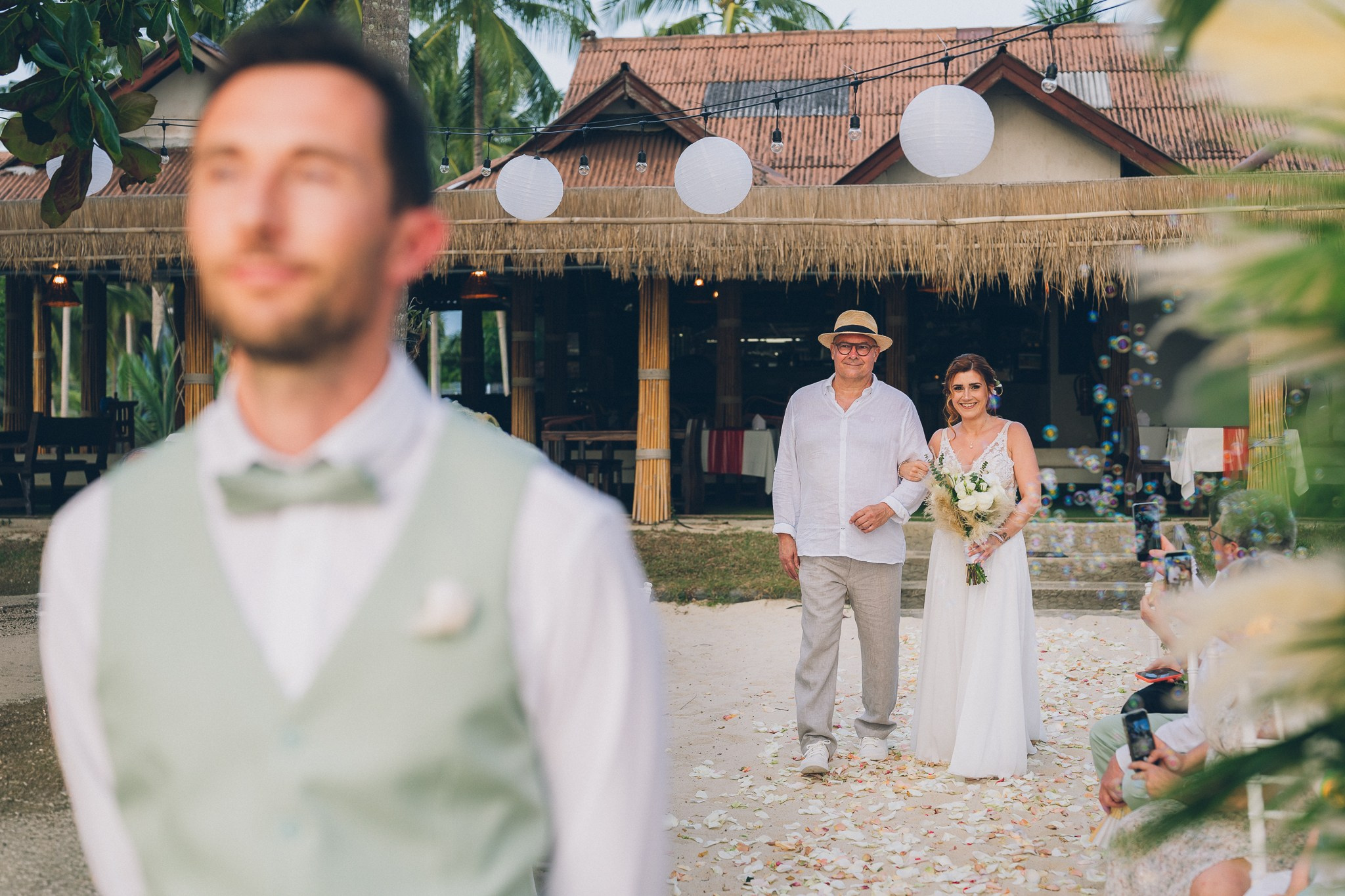 Luxury Beach Wedding Reception