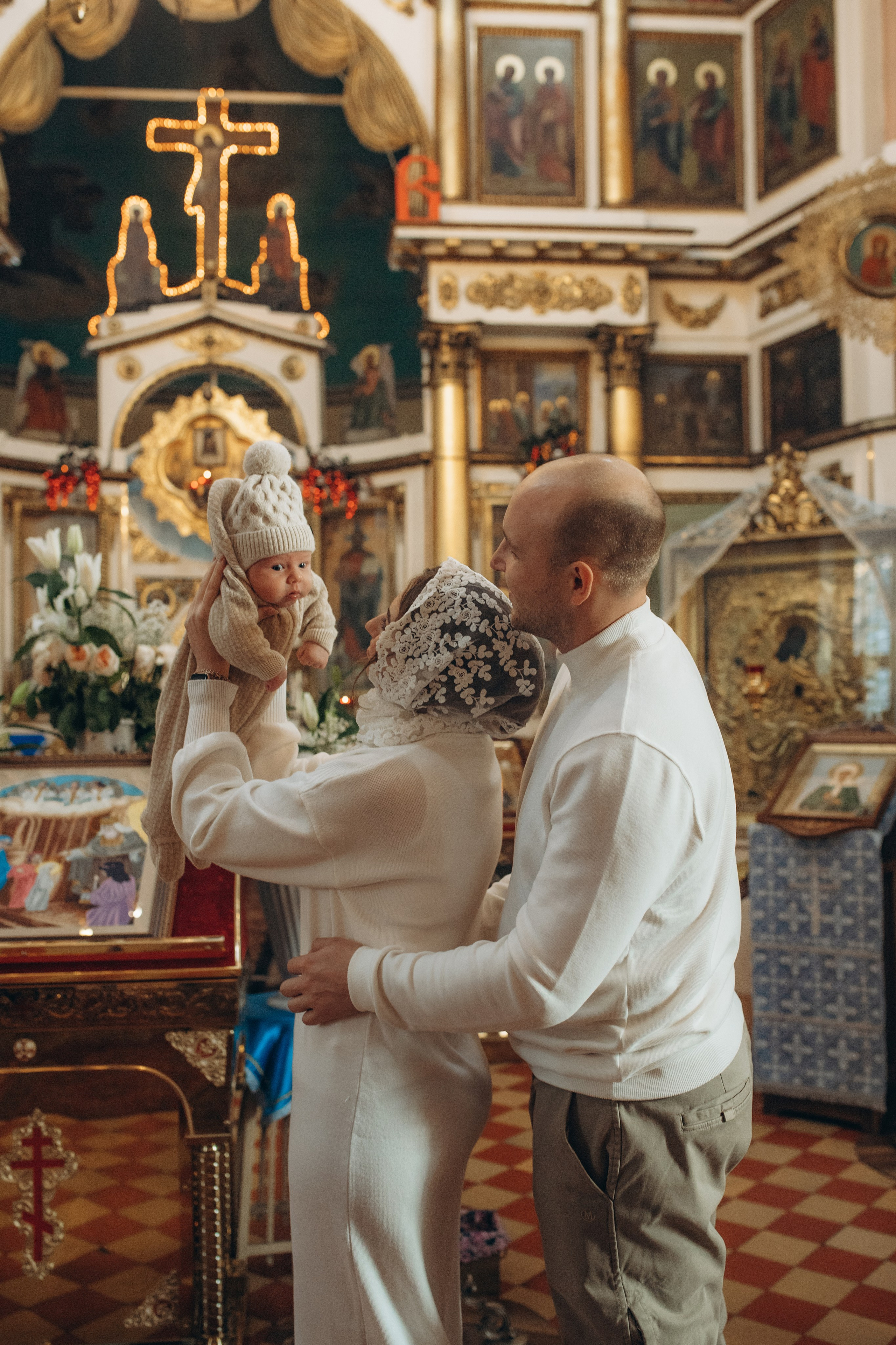 Крещение Михаил. Семейный и домашний фотограф в Москве и МО Королева Валерия