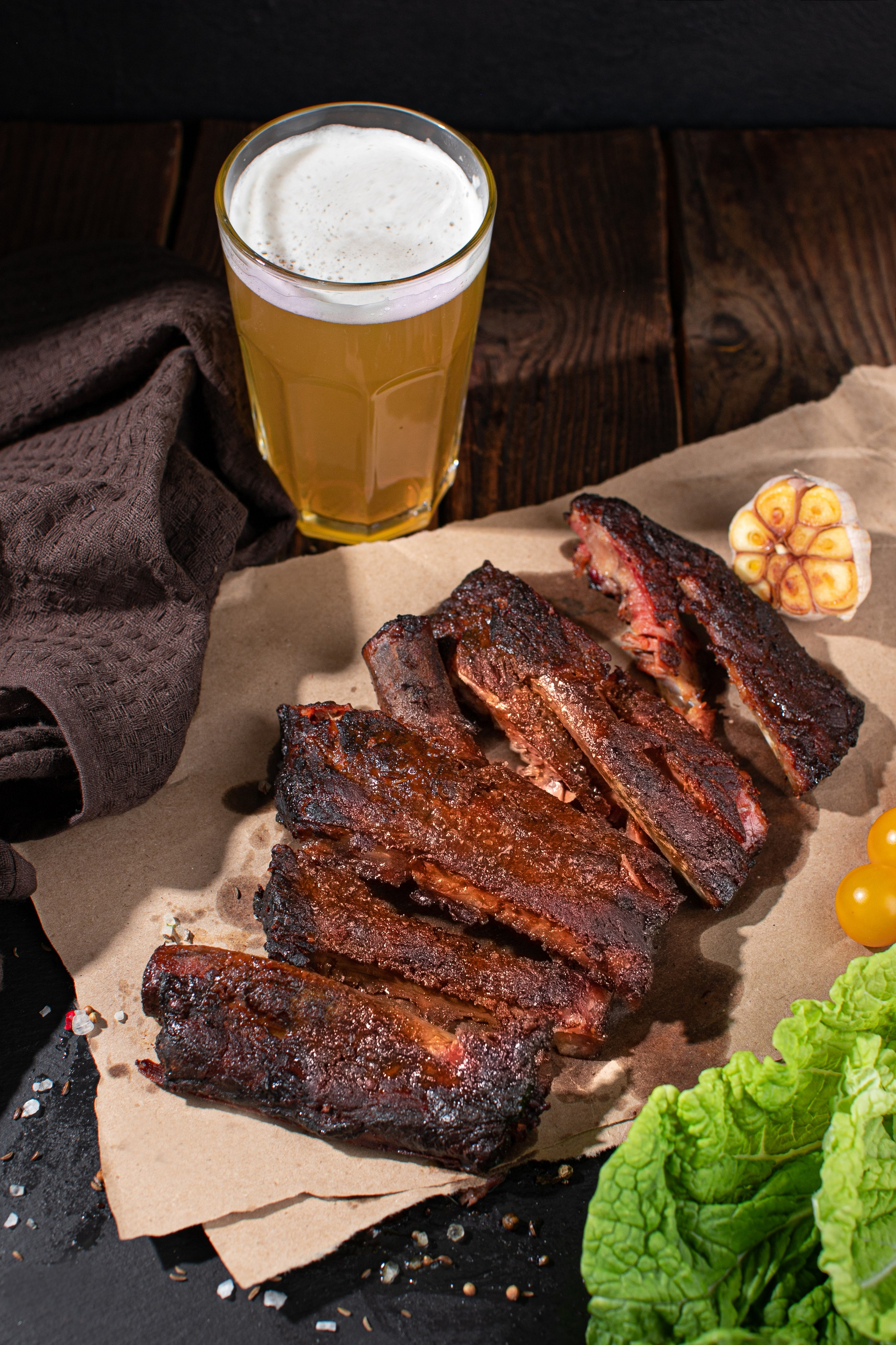 Мясо в смокере «Четкий дым». Фуд фотограф. Съемка еды в Москве