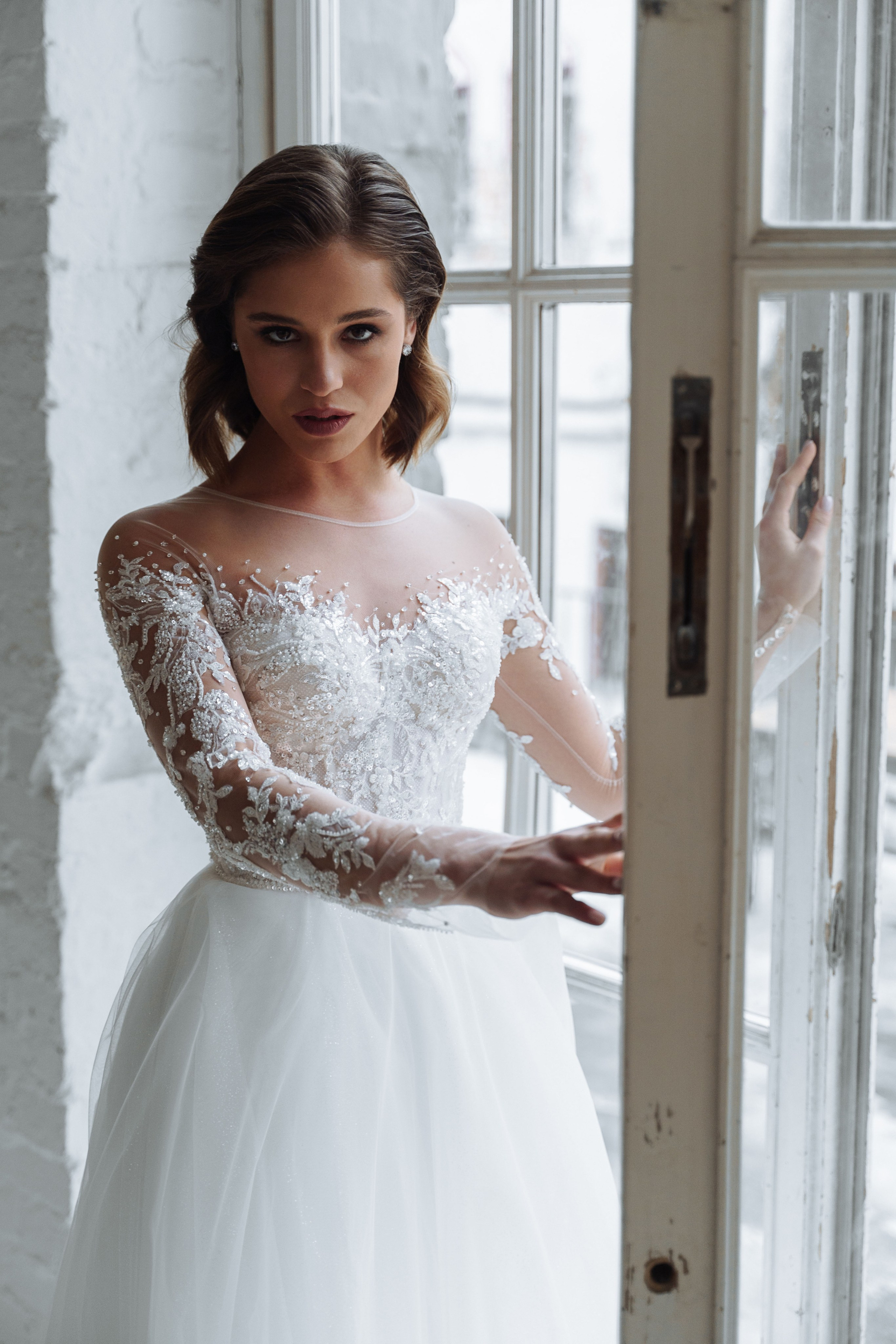 Съемка свадебного каталога бренда BERTINA DESIGN с Кристиной. Свадебный и портретный фотограф Клипа Максим