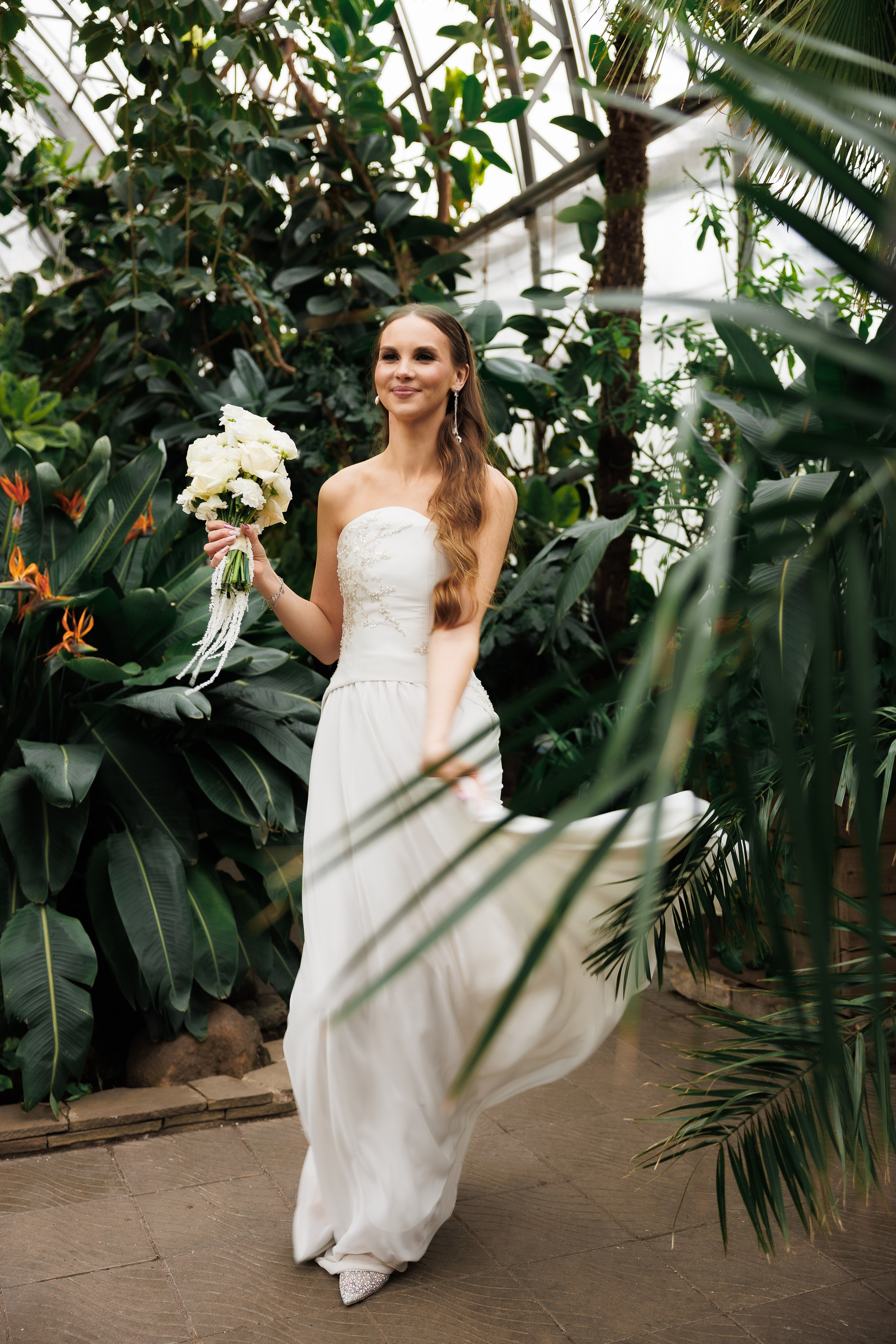 Свадебная прогулка в оранжерее. Питер. Свадебный и семейный фотограф в Москве Красинская Мария