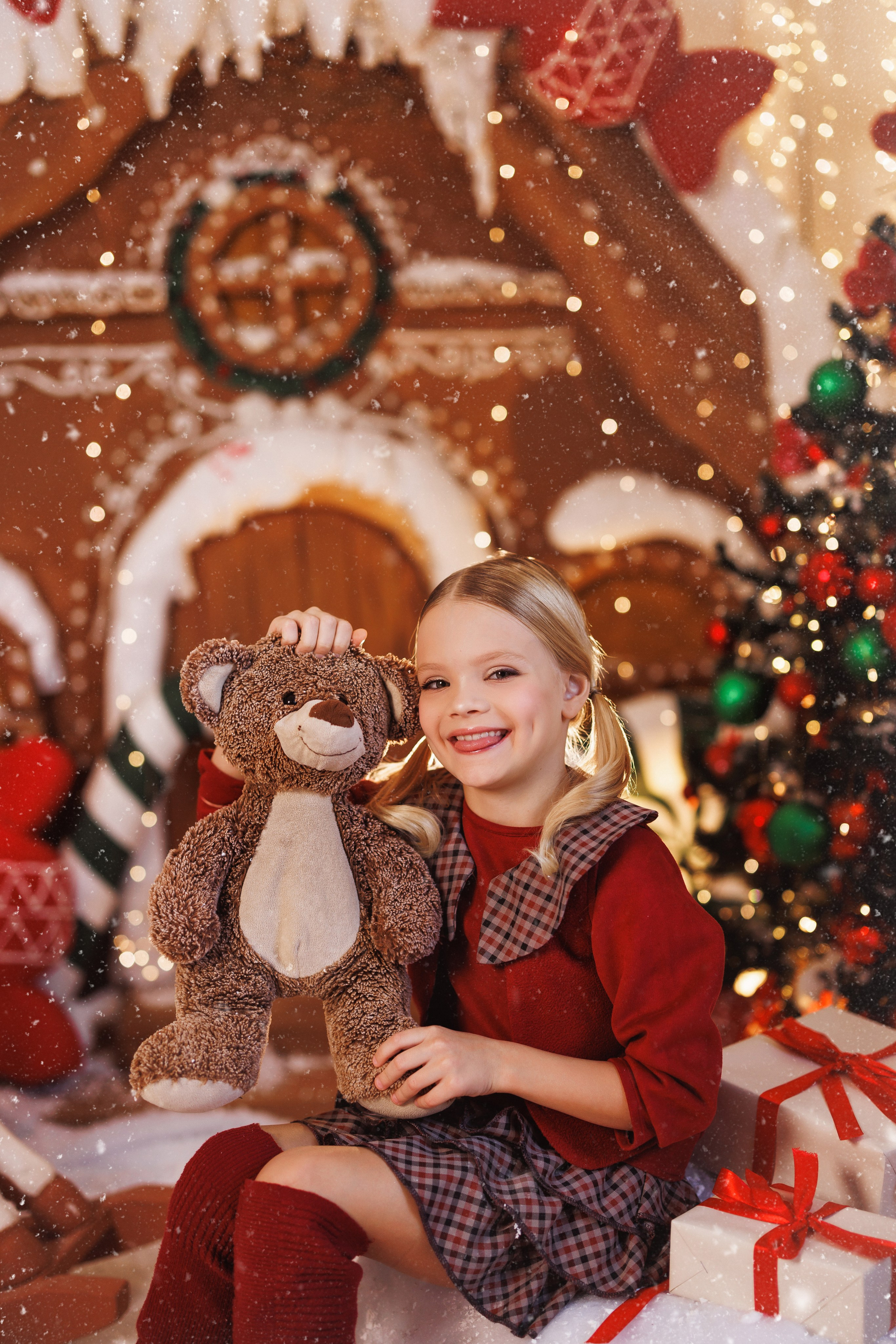 Детская новогодняя фотосессия в фотостудии «Alice», город Краснодар. Семейный и детский фотограф в Краснодаре Анна Трашкова