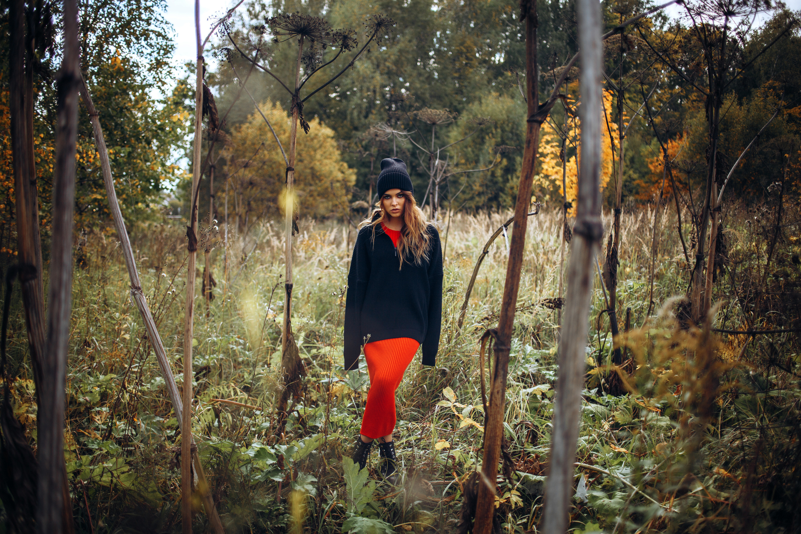 Фотосессия на природе, фотосъёмка для брендов одежды. Портретный фотограф Антон Зуев в Нижнем Новгороде