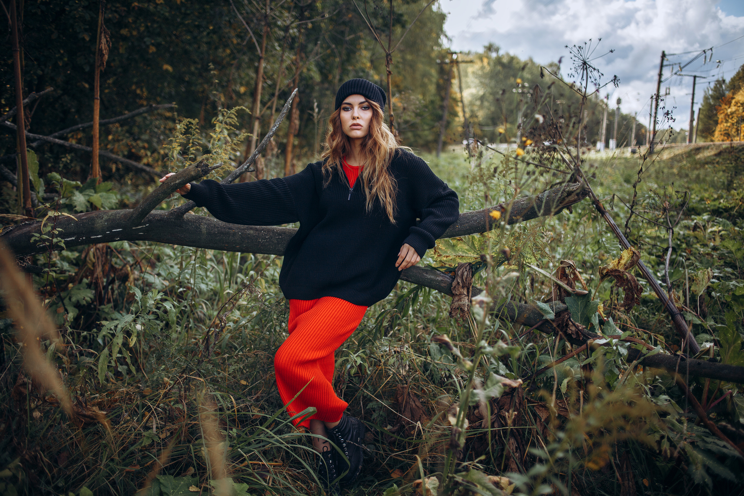 Фотосессия на природе, фотосъёмка для брендов одежды. Портретный фотограф Антон Зуев в Нижнем Новгороде