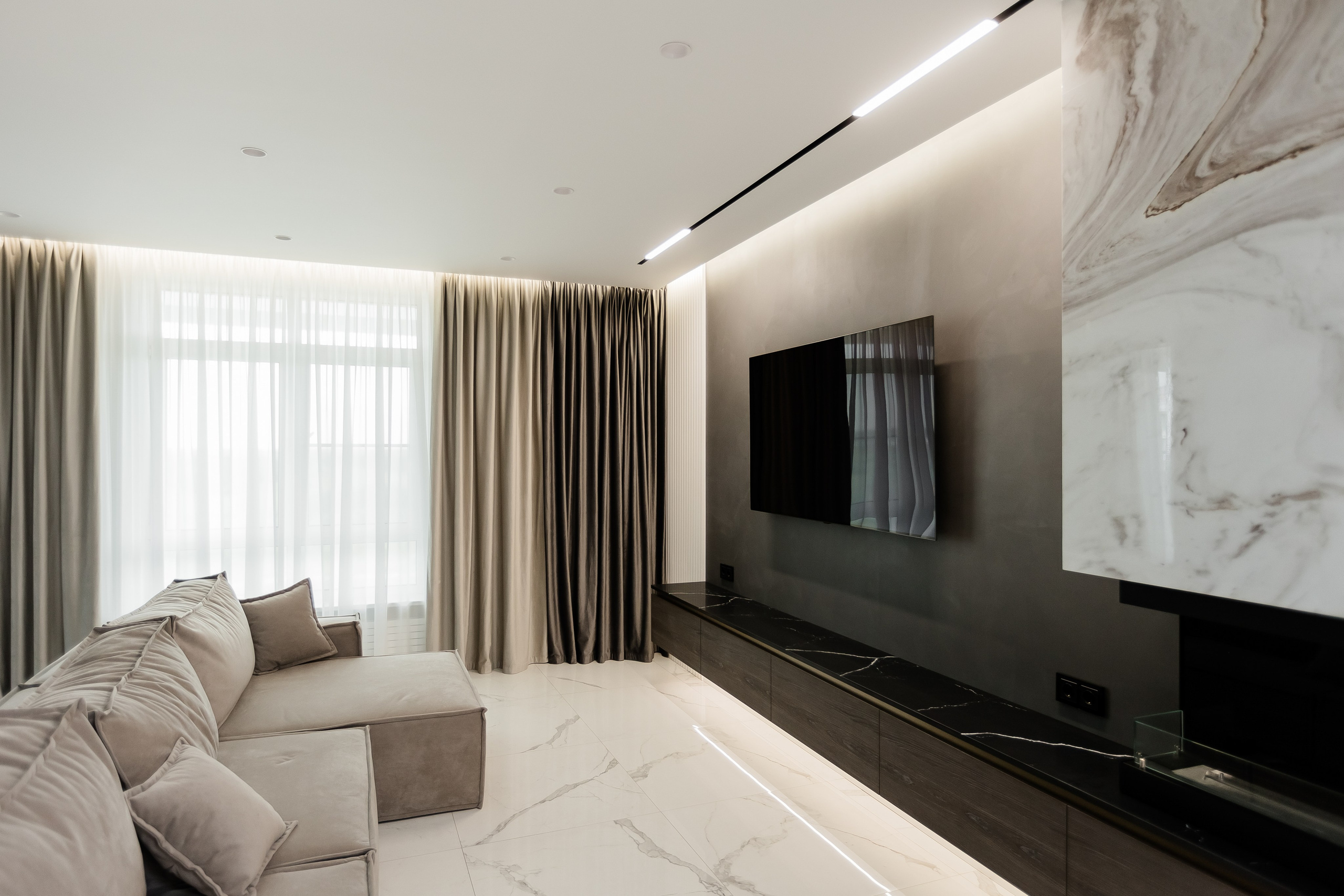 Реализация проекта 5к квартиры в Дубне. Дизайнер интерьера в Дубне, Москве, Дмитрове