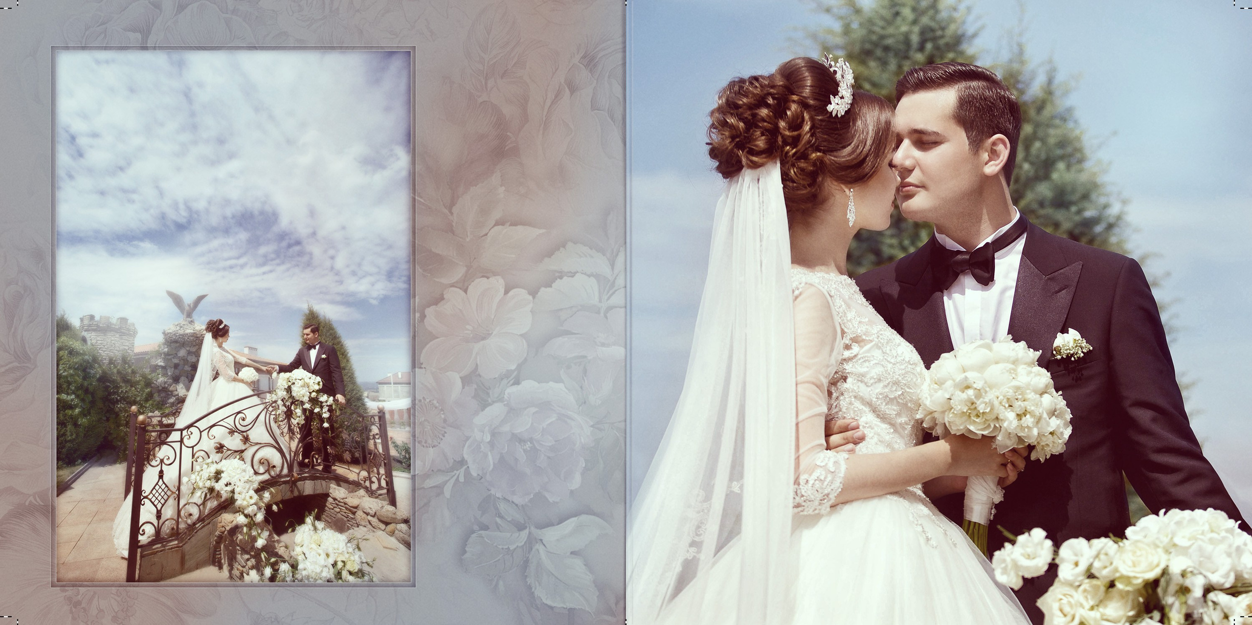 Свадебная фотокнига. Фотограф Кирсанова Наталия. Фотохудожник Наталия Кирсанова