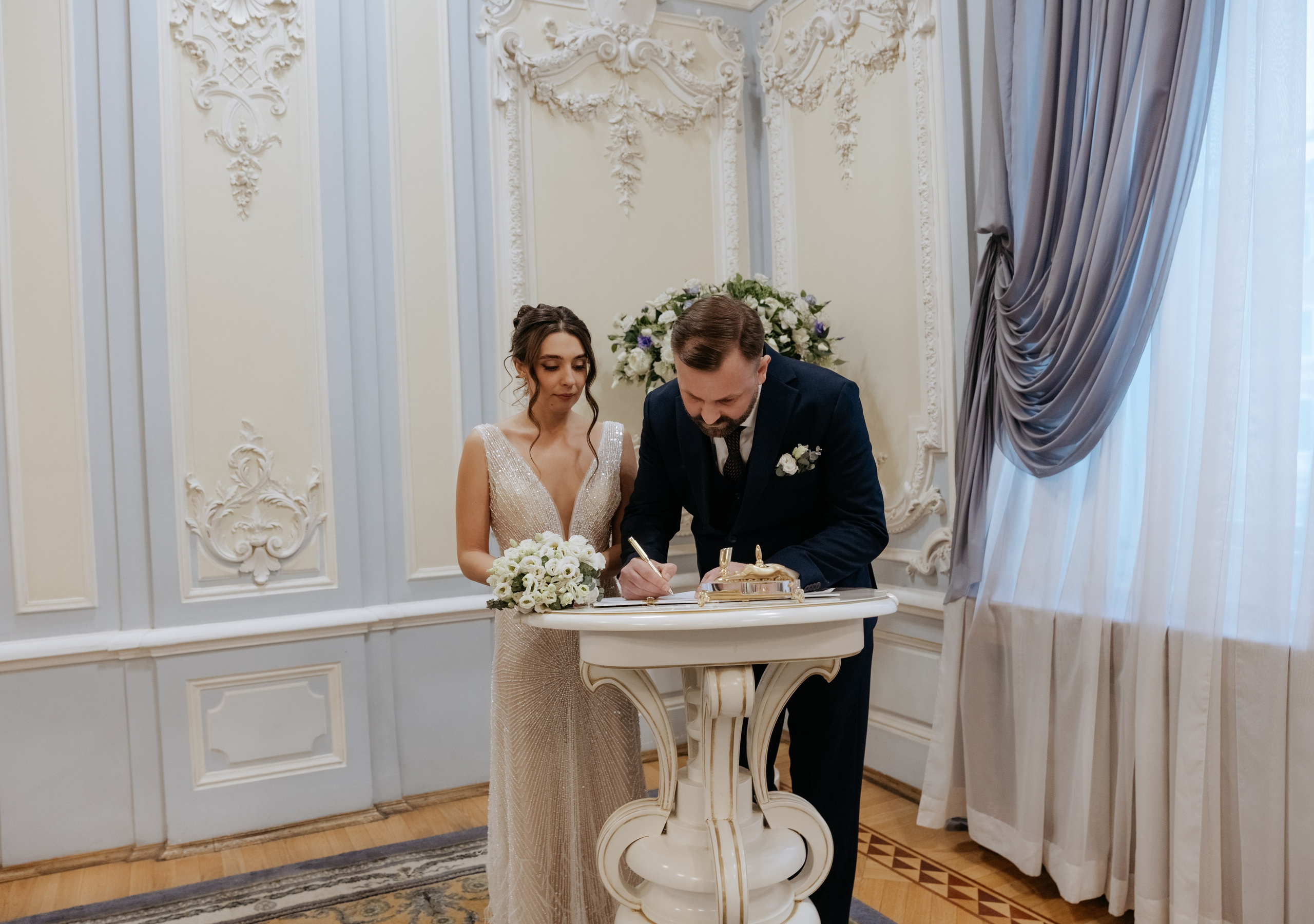 Зимняя свадебная фотосессия в Петербурге