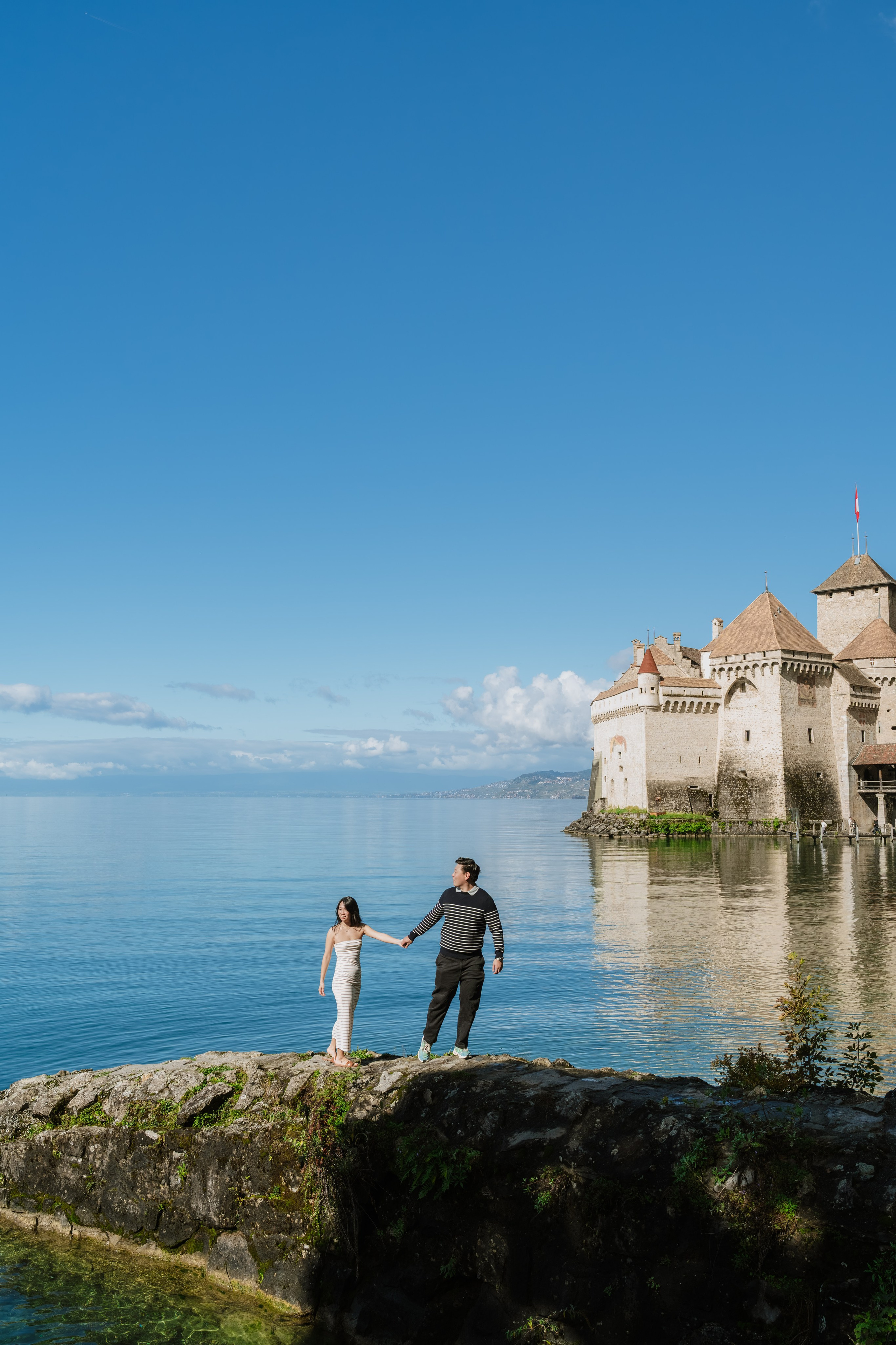 Stephanie & Dominick | Proposal Montreux. Профессиональный свадебный фотограф в Женеве и Швейцарии | Таня Вовчецкая