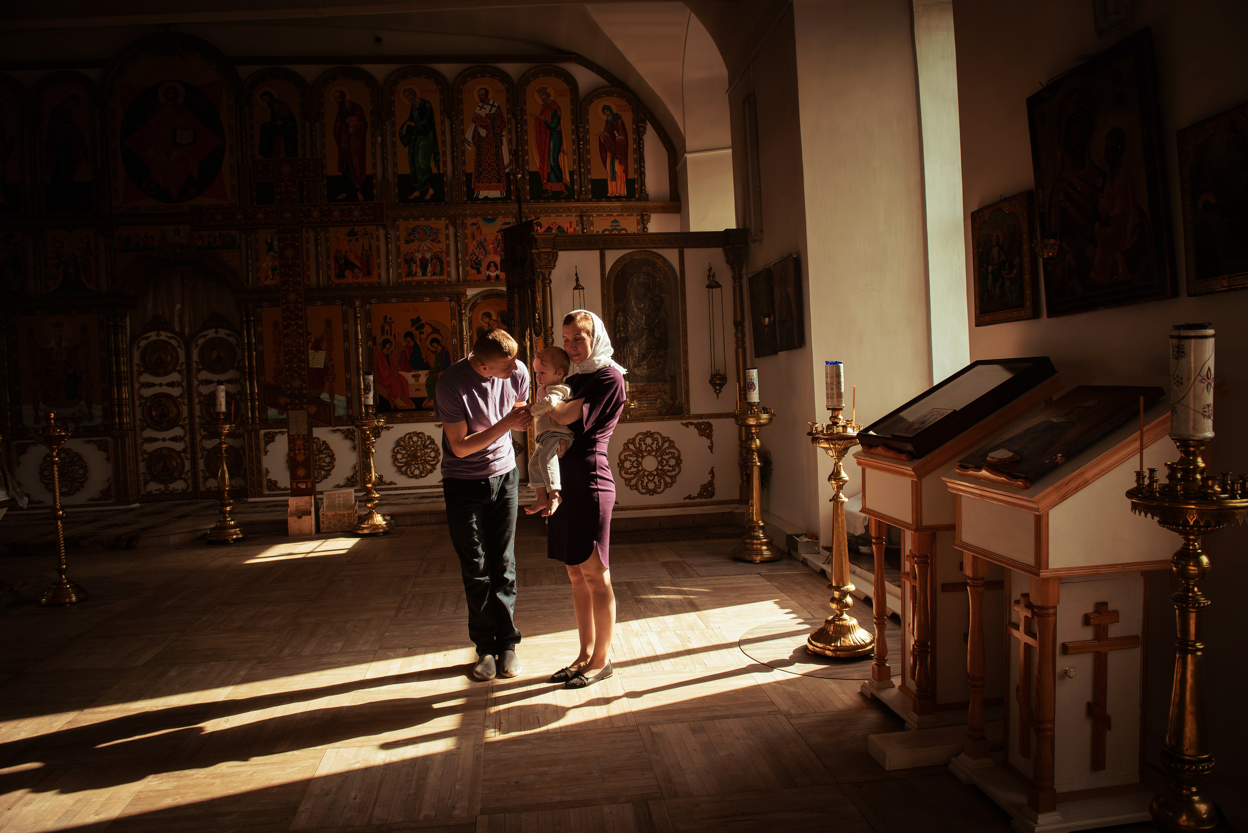 Крещение. Семейный домашний фотограф Юлия Власова, город Архангельск