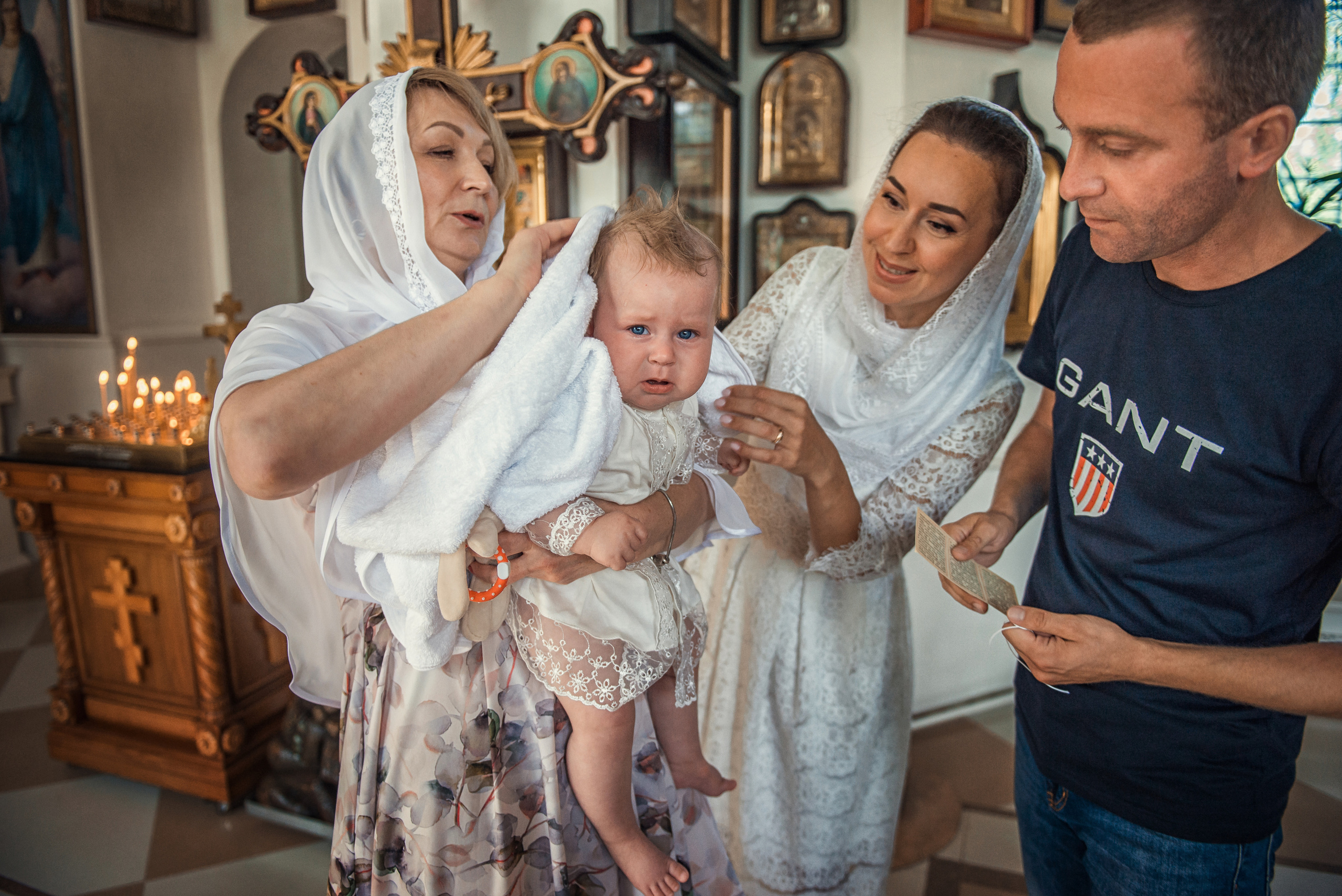 Крещение. Семейный домашний фотограф Юлия Власова, город Архангельск