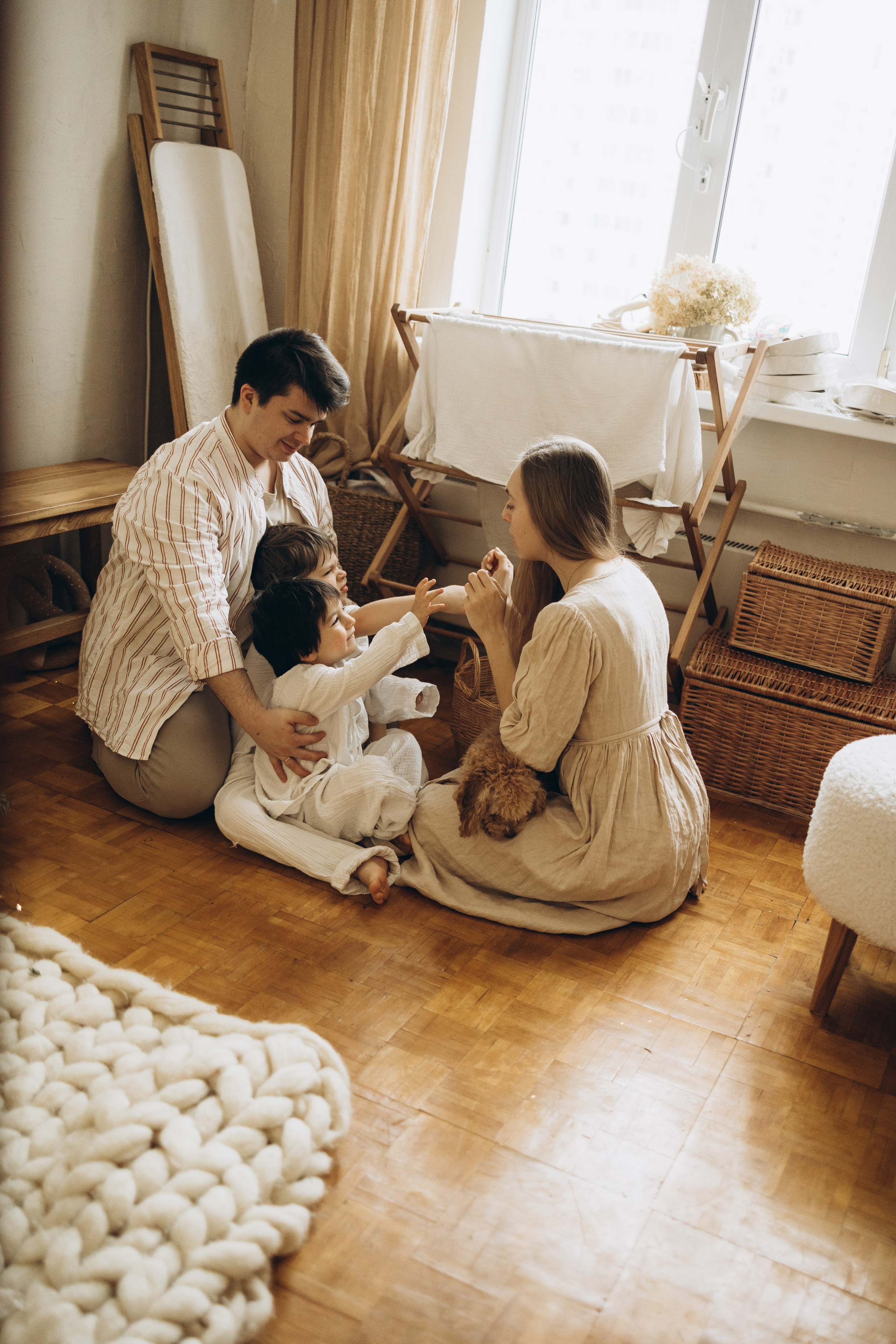 Оля, Саша, Елисей и Демид. Семейный фотограф в Москве Виктория Ястребинская