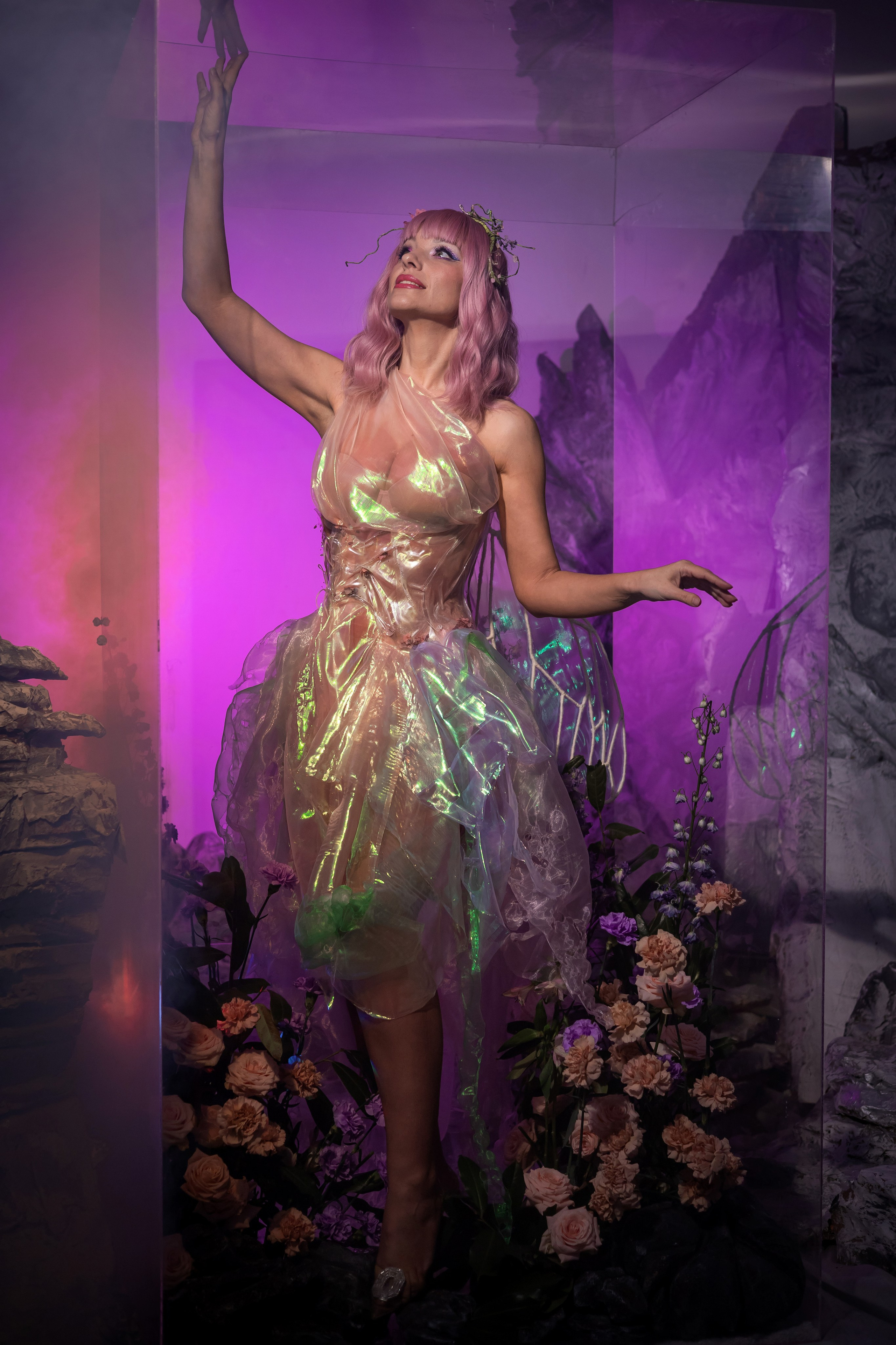 Сказочная фея. Фотосессия в студии с цветами. Портретный фотограф Панферова Регина г. Санкт-Петербург, г. Казань