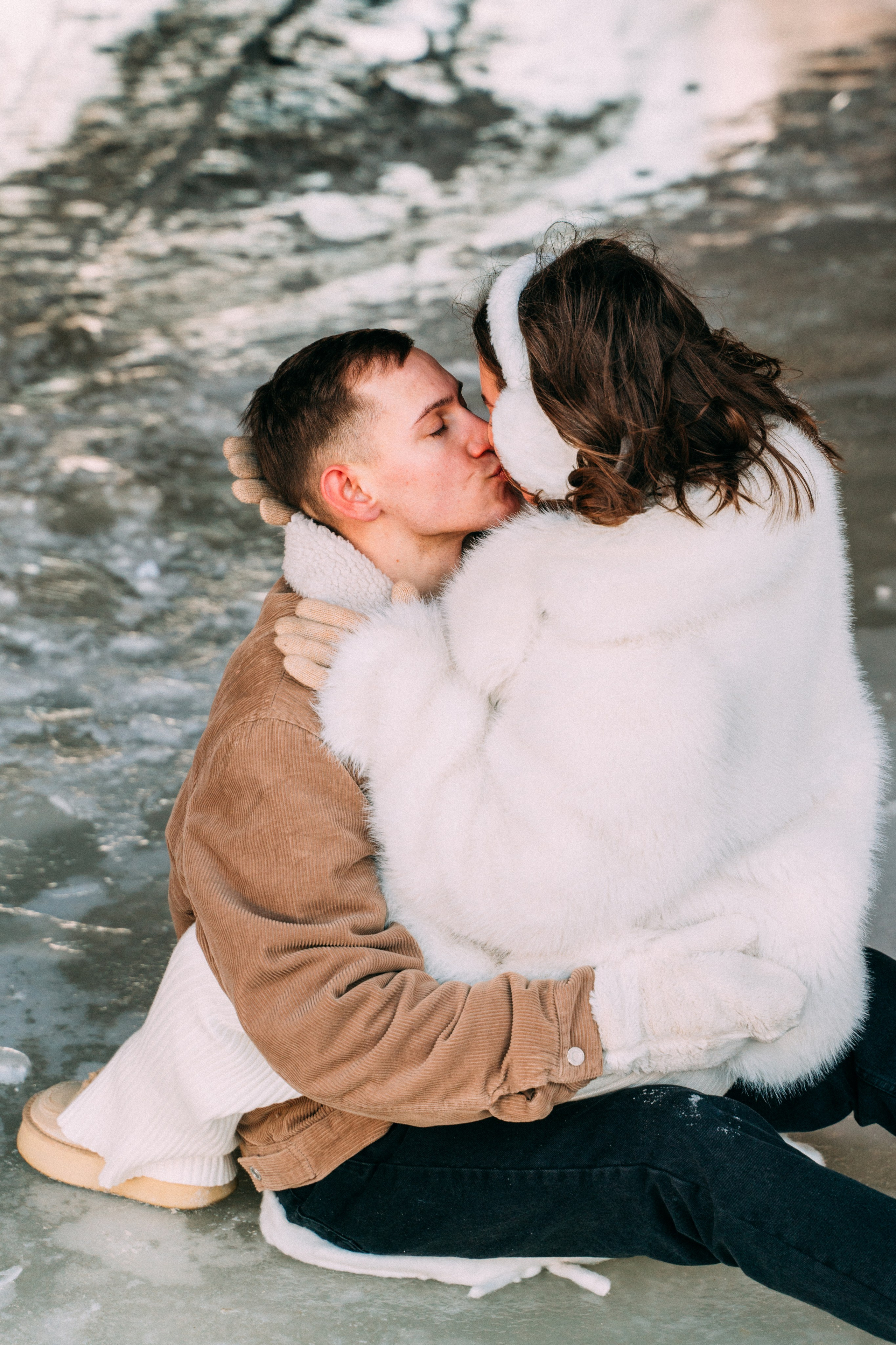 Лавстори на льду по рекам и каналам Санкт-Петербурга