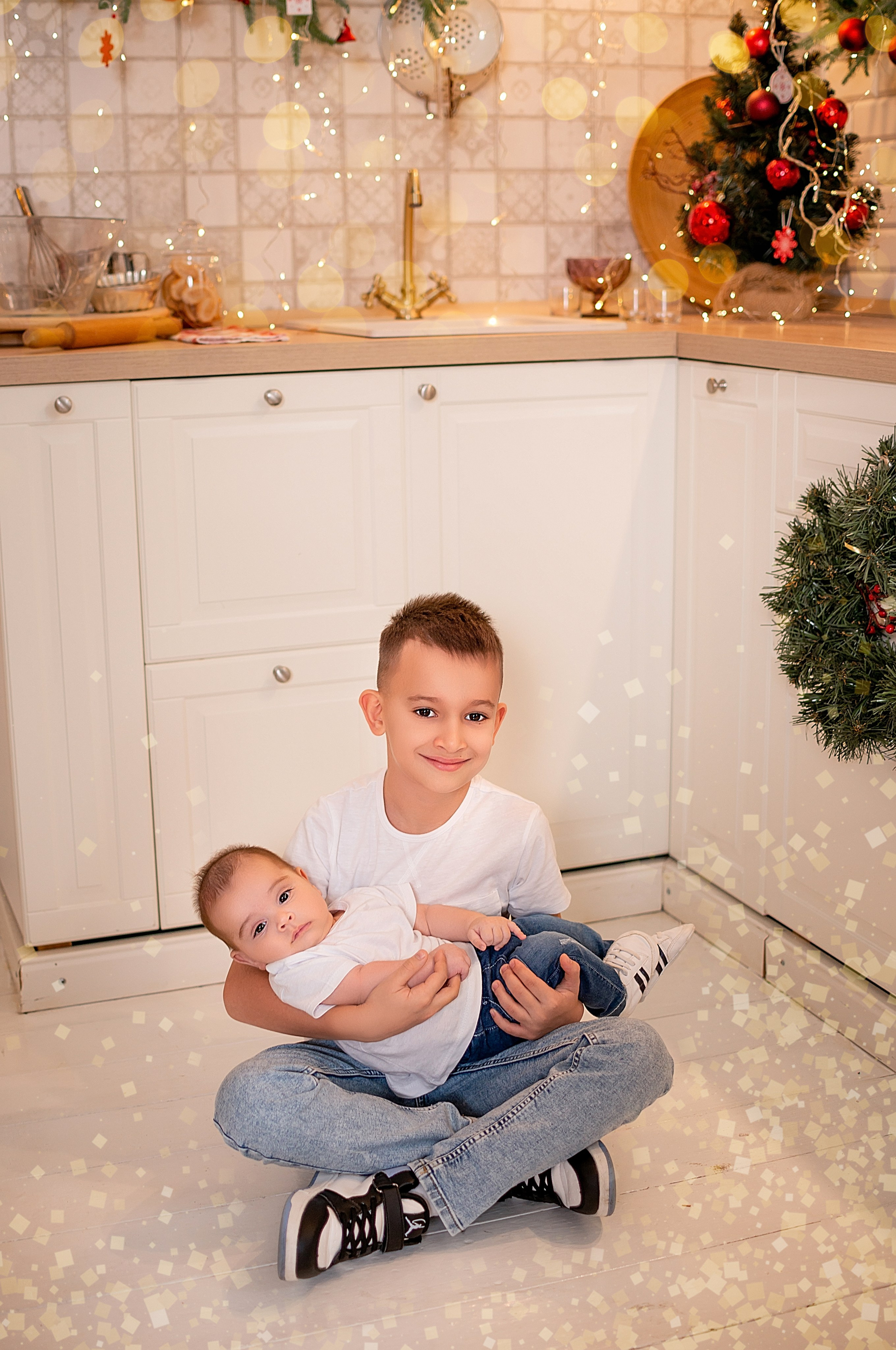 Новогодняя семейная фотосессия в Краснодаре 2023-2024. Фотограф новорожденных Краснодар Малышенко Надежда