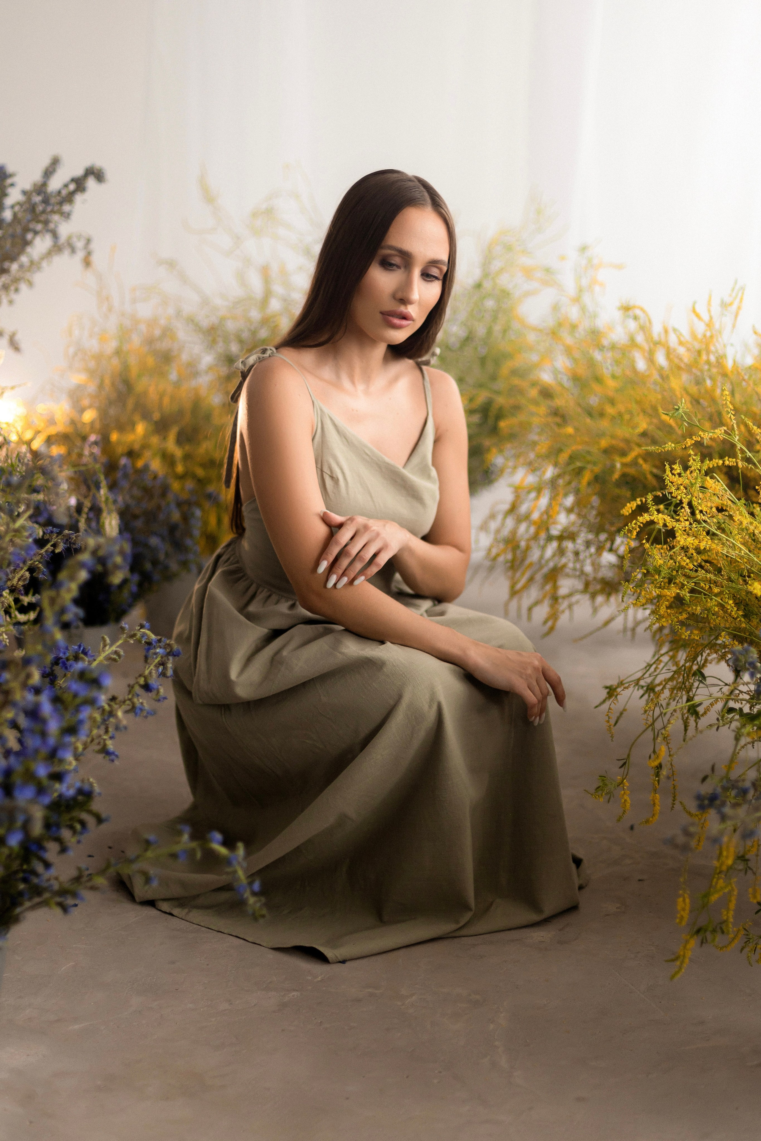 Анастасия, съёмка в полевых цветах. Свадебный и портретный фотограф в Миассе Филиппенко Дарья