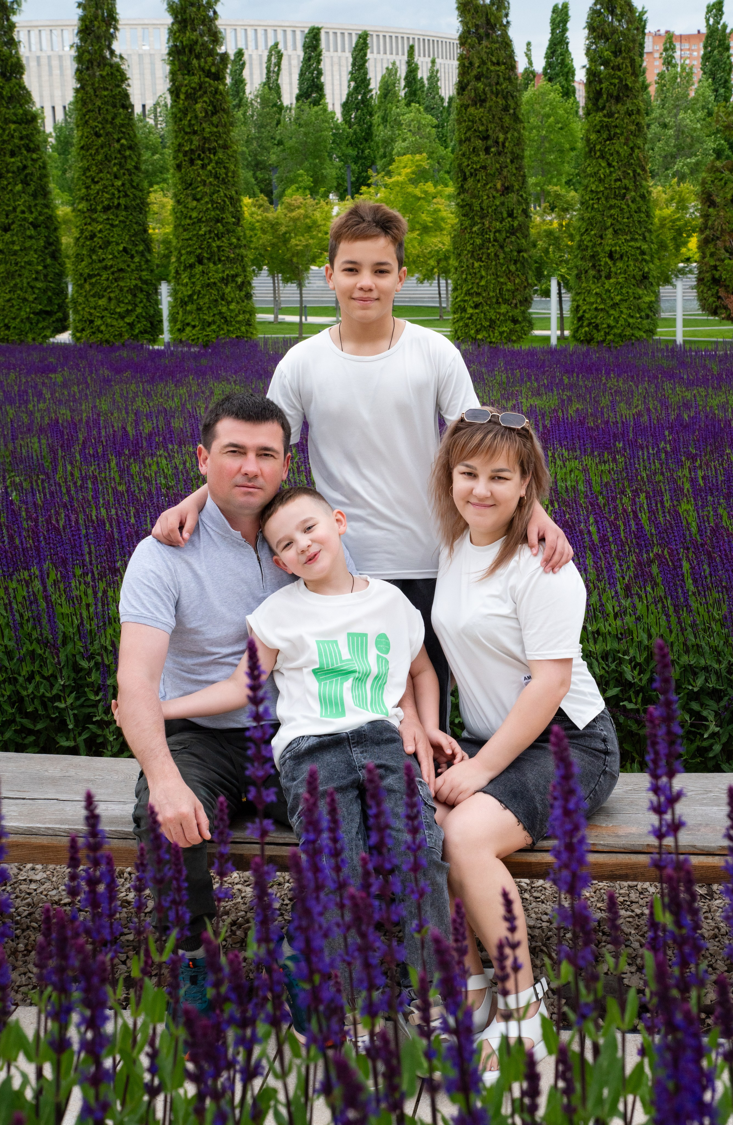 Семья Ирины в парке Галицкого. Фотограф в Краснодаре Анна Карелина