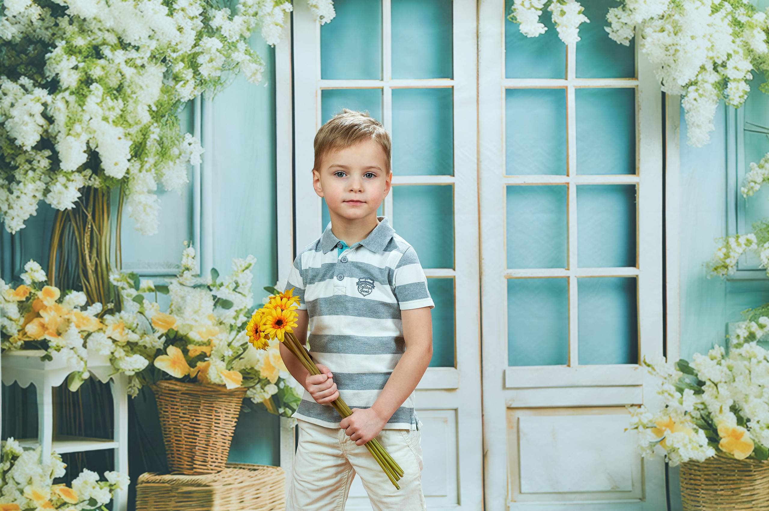 Детская весенняя фотосъемка