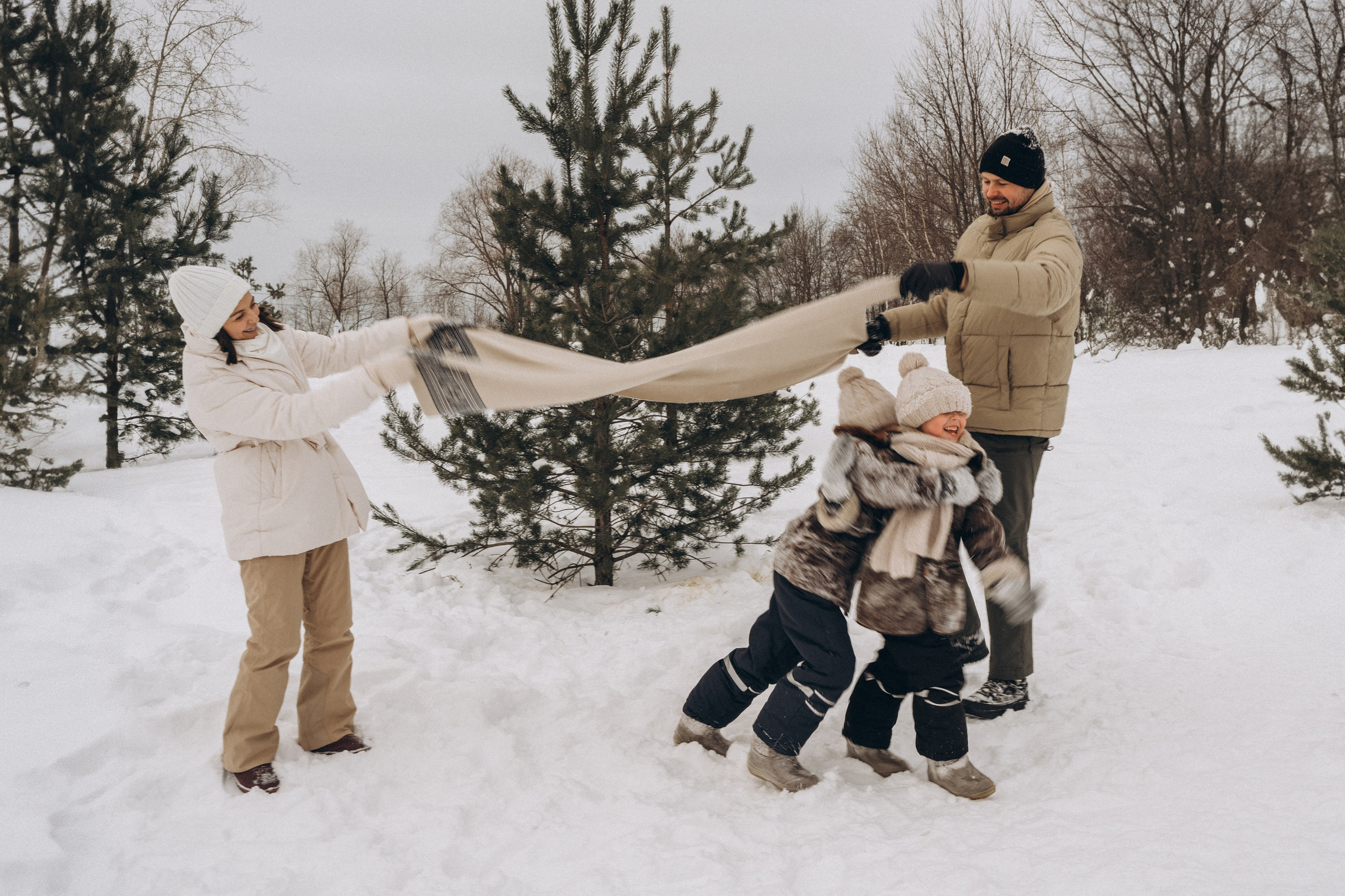 Зимняя семейная фотосессия. Детский, семейный и ньюборн фотограф в Москве Юлия Шуарт