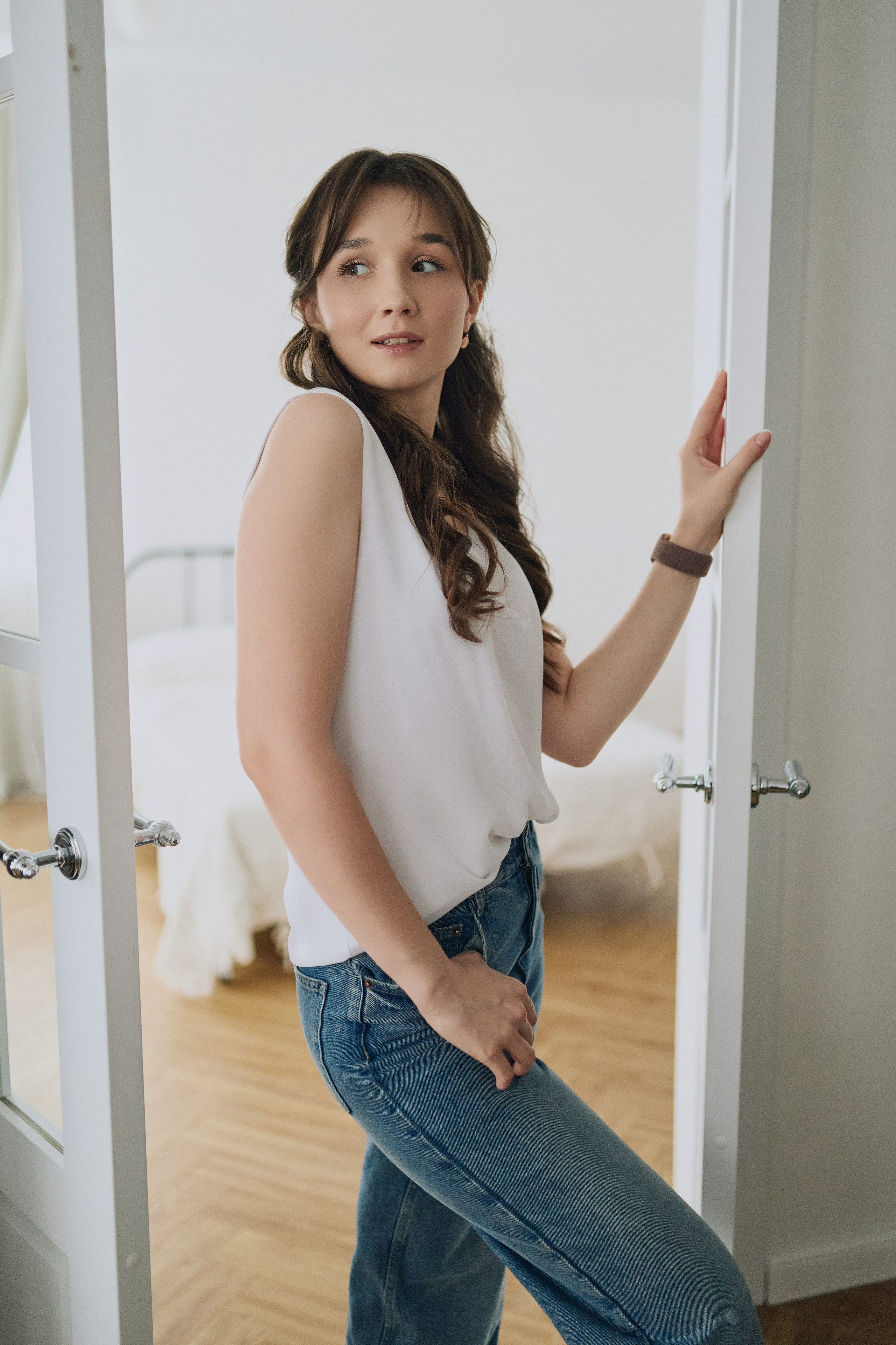 Студийная фотосессия мамы и дочки. Алина Каравайцева. Фотограф в городе Барнаул