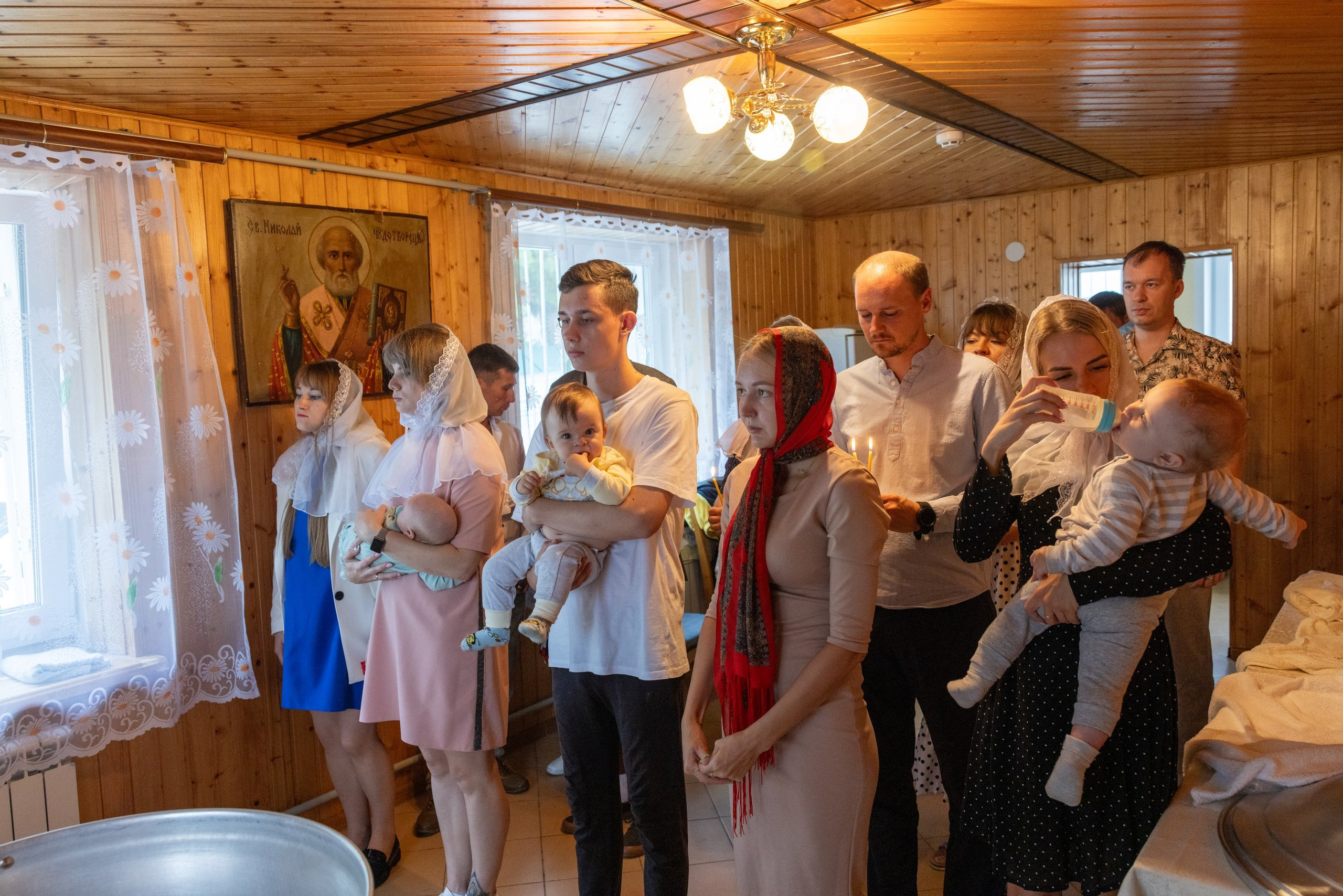 Образец репортажа крещения оригиналы, без искажений, без вспышки, светосильная оптика!. Фотограф в Туле Крупский АнДРей. Фотостудия «КАДР71» в Туле