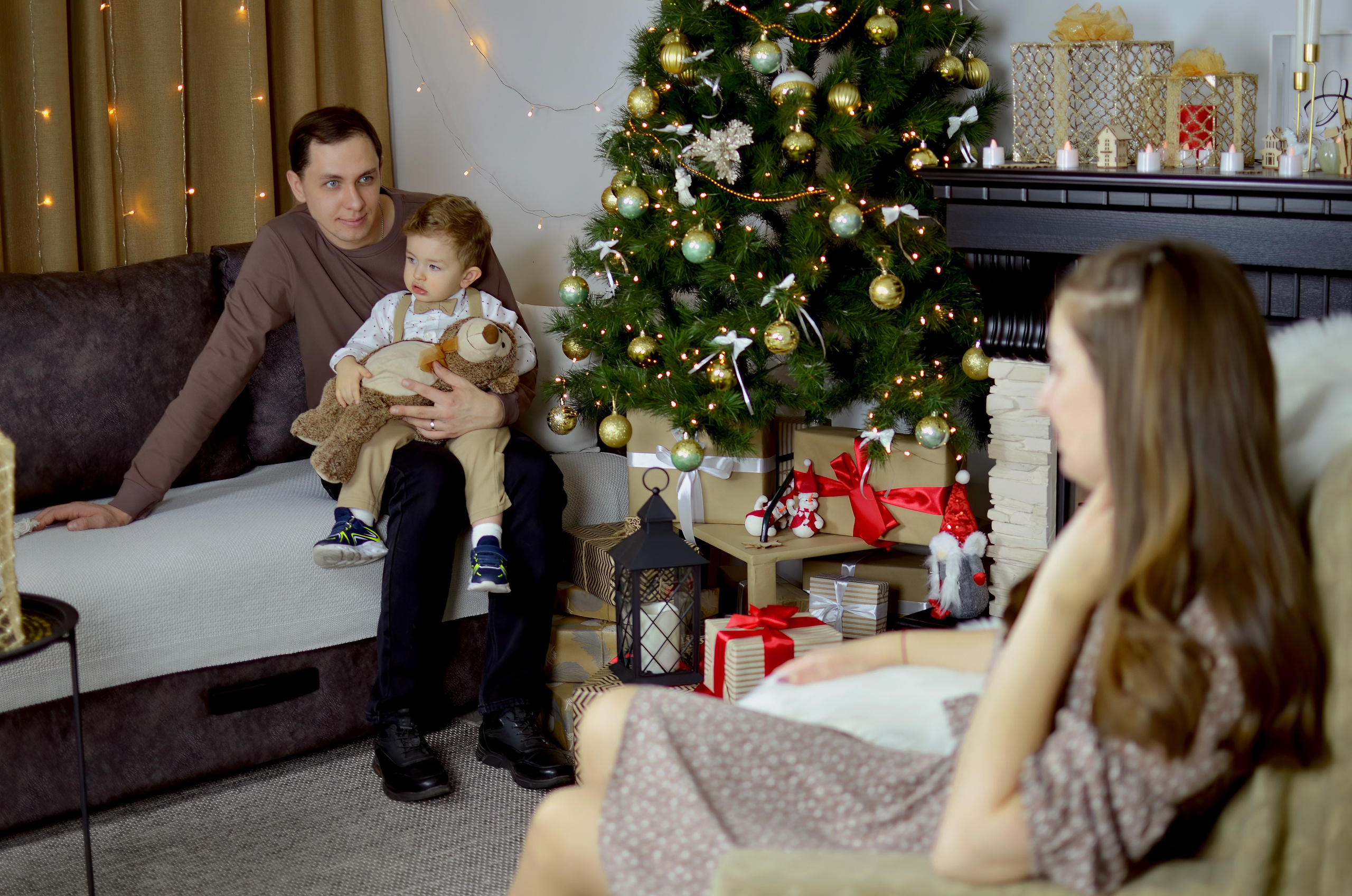 Озорная Новогодняя фотосессия. Семейный и детский фотограф в городе Грязи Олеся Огурцова