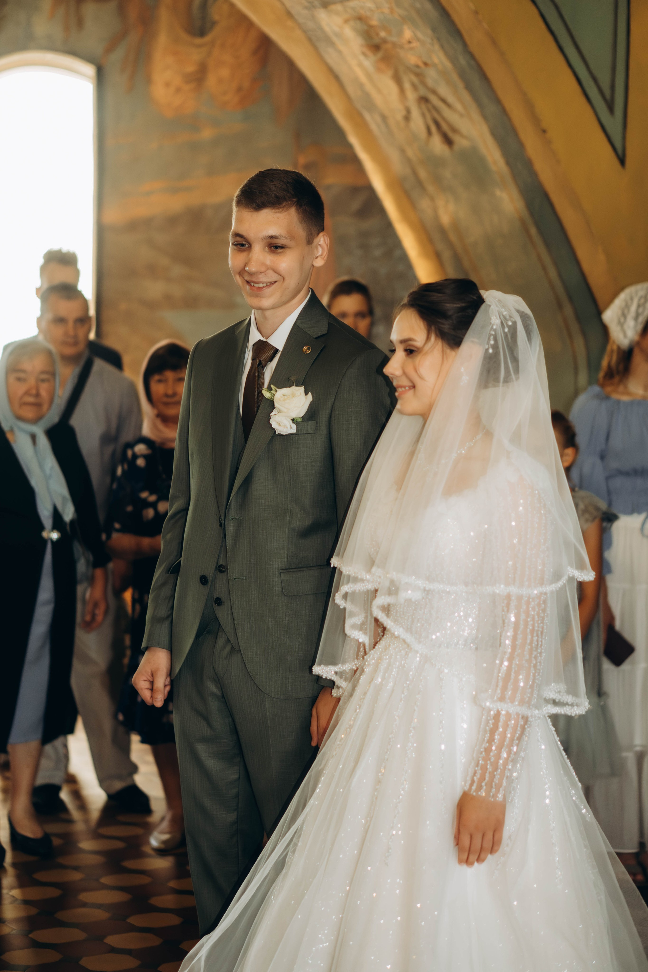 Венчание Поликарпа и Антонины Церковь Рождества Христова. Фотограф Москва Валерия Веденина