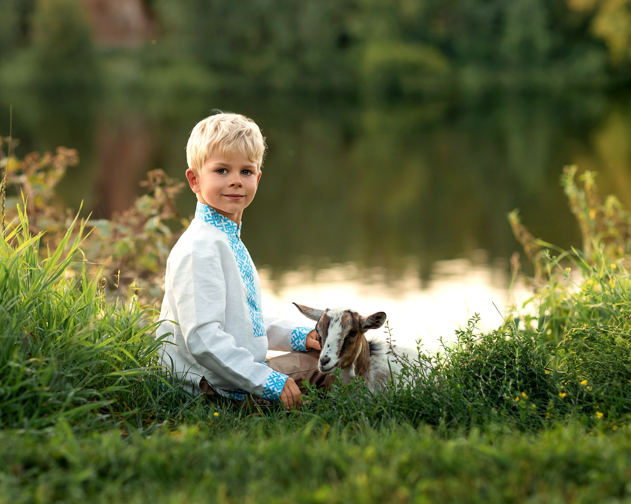 Семейная съемка с животными. Детский и семейный фотограф Елена Михайлова в Москве