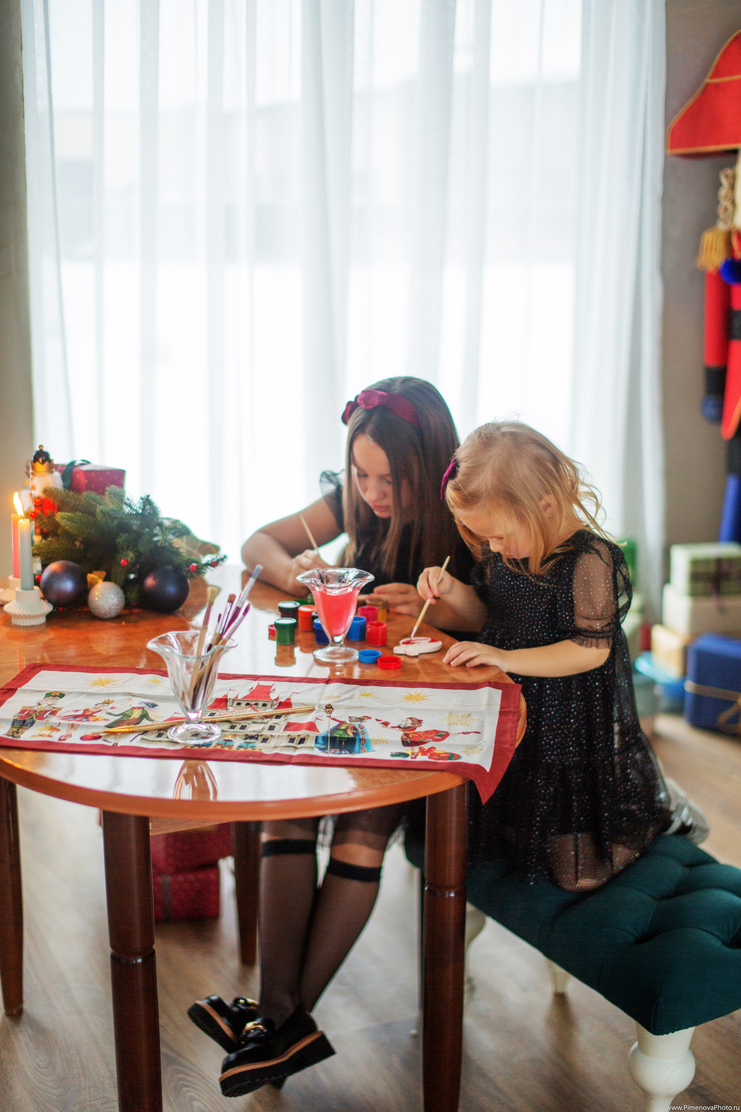 Новогодняя сказка Вари и Маруси, 2024. Семейный и детский фотограф в Петрозаводске