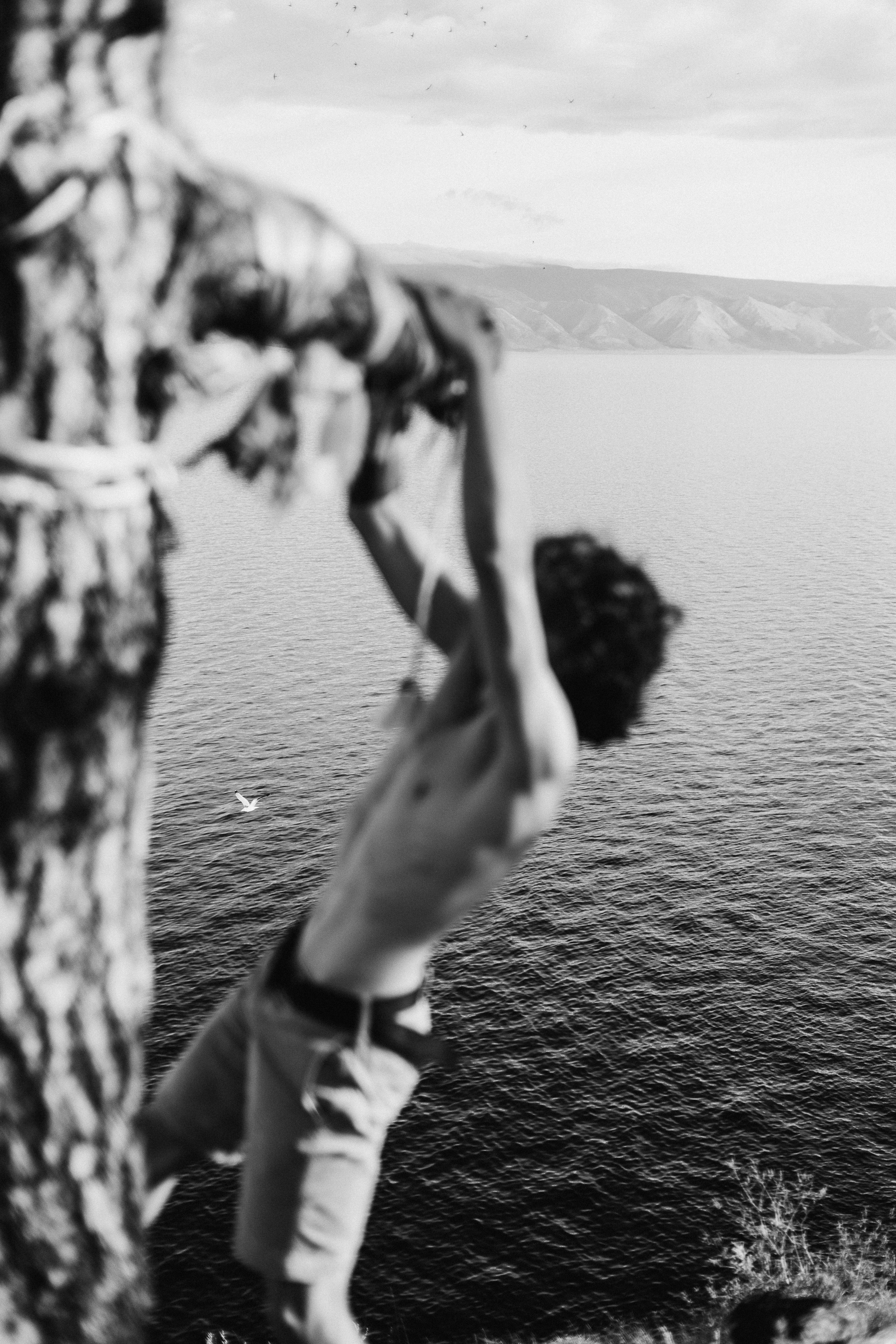 Мужской портрет на скале. Фотограф Ольхон/ Индия, Регина