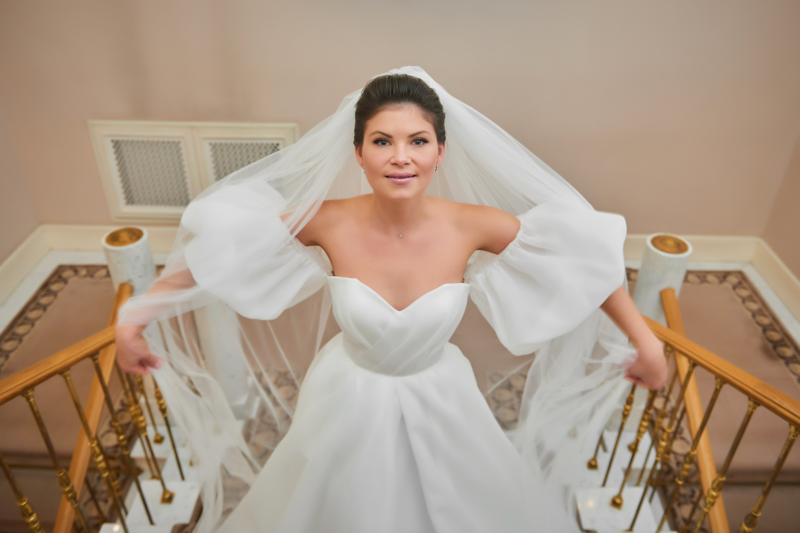 Осенняя свадебная прогулка в Екатерининском парке в Пушкине. Портретный, семейный и свадебный фотограф в Санкт-Петербурге и в Пушкине Ширяев Денис