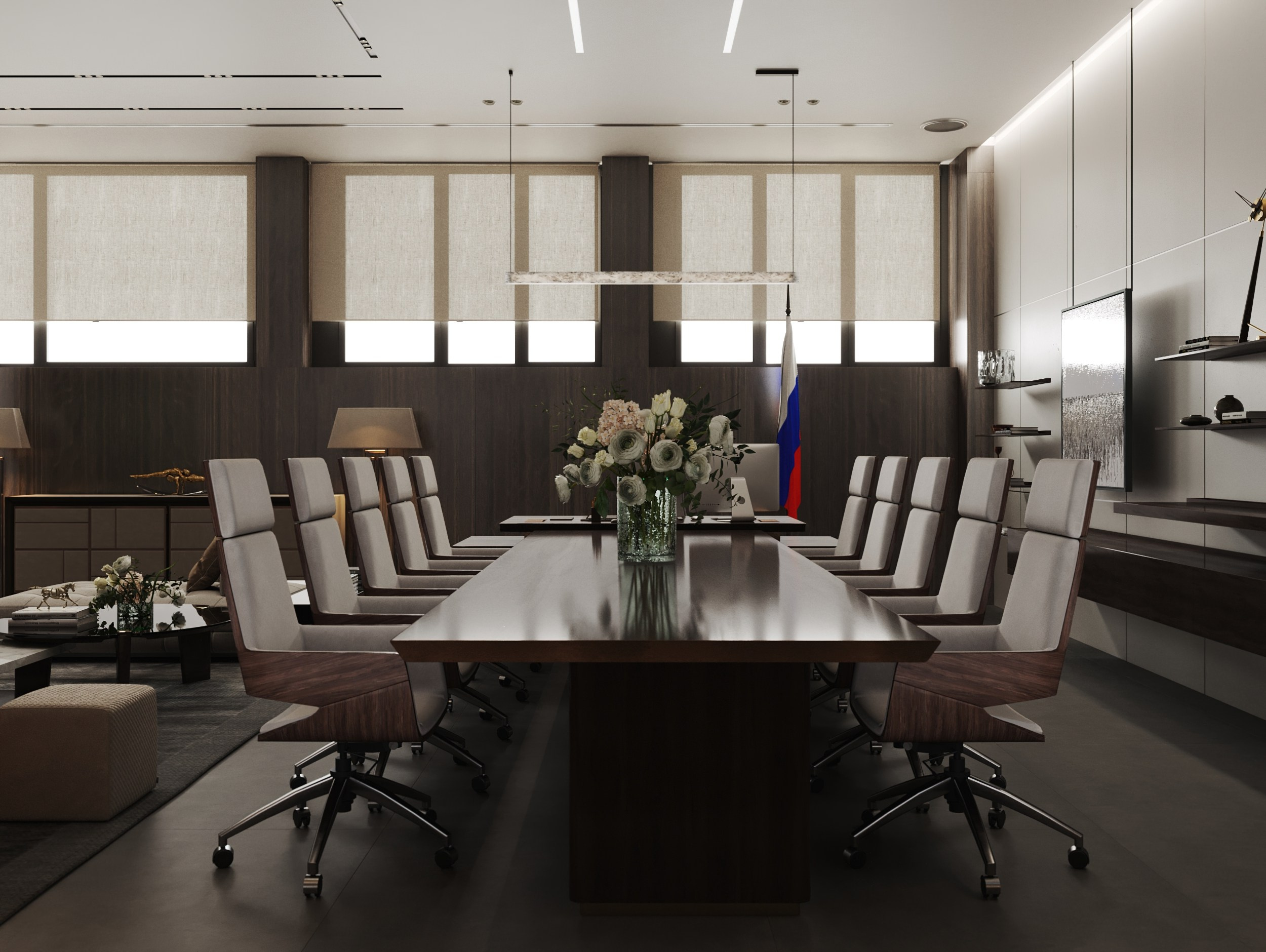 VIP Конференц-зал2. Интерьерный 3Д Визуализатор Маргарита Оберемко