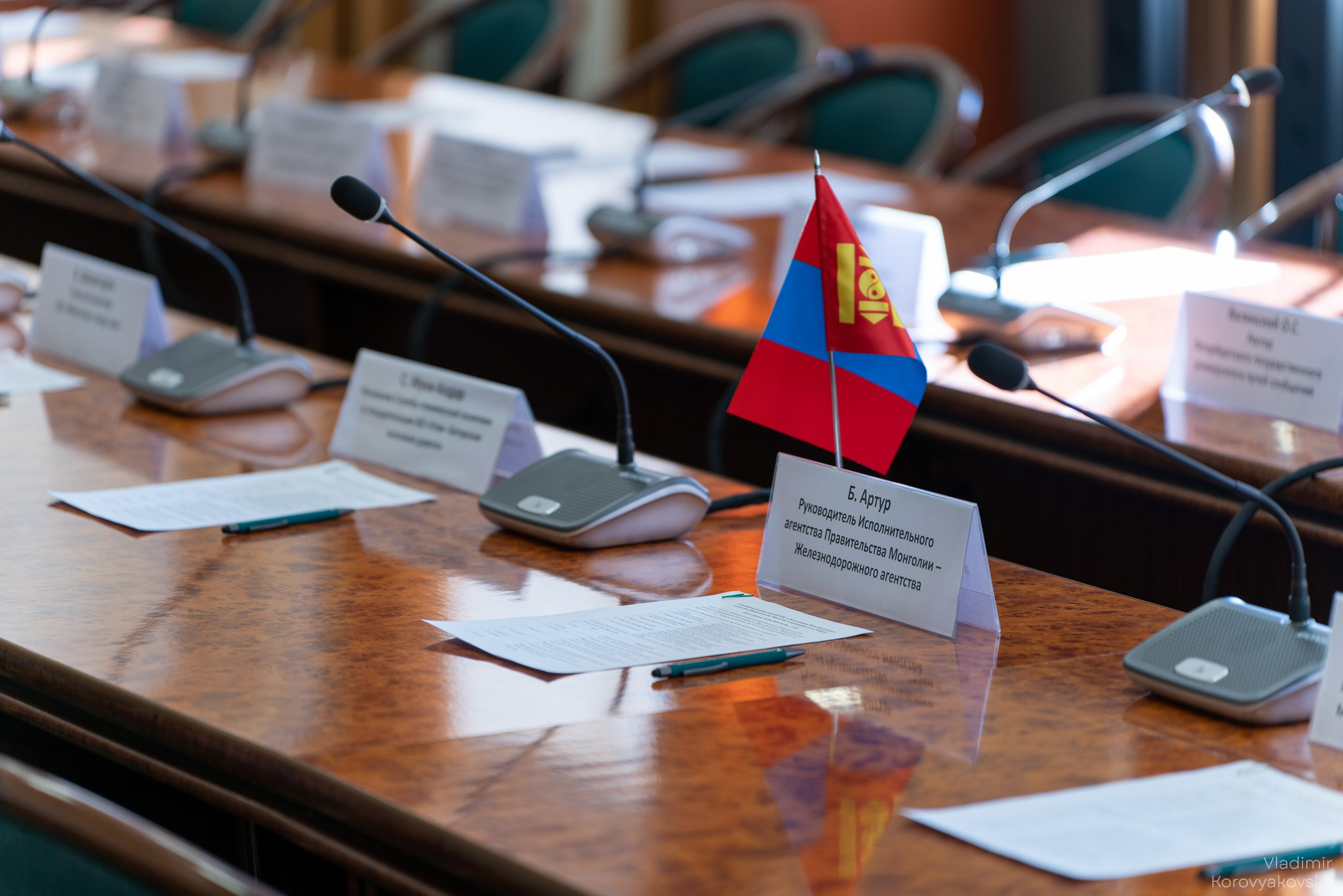 Совещание руководства ПГУПС с Делегациями Исполнительного агентства Правительства Монголии и делегацией АО «УБЖД». Фотограф Владимир Коровяковский