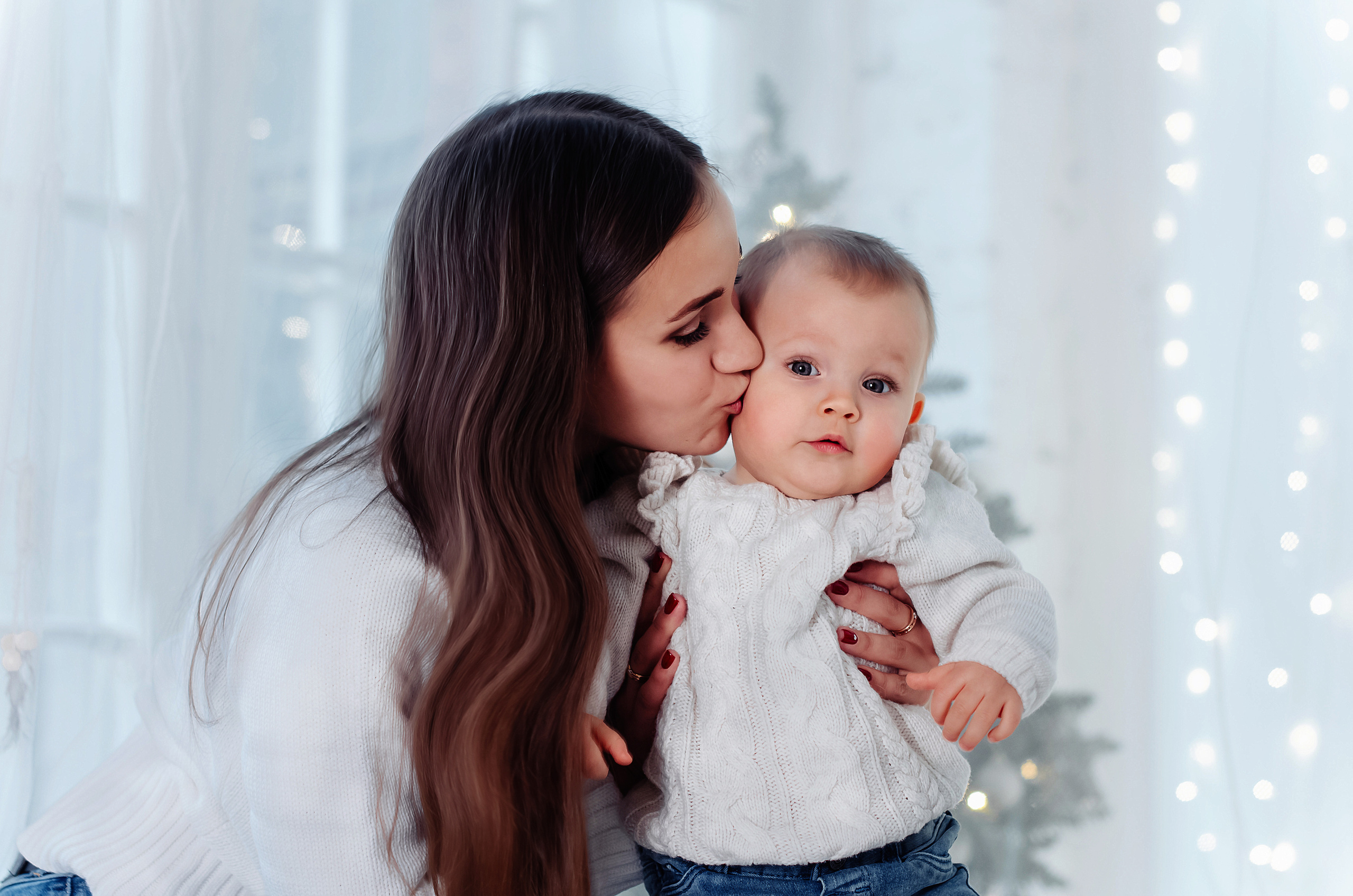 Новогодняя семейная съёмка Анечки. Фотограф Алиса Агафонова в Санкт-Петербурге