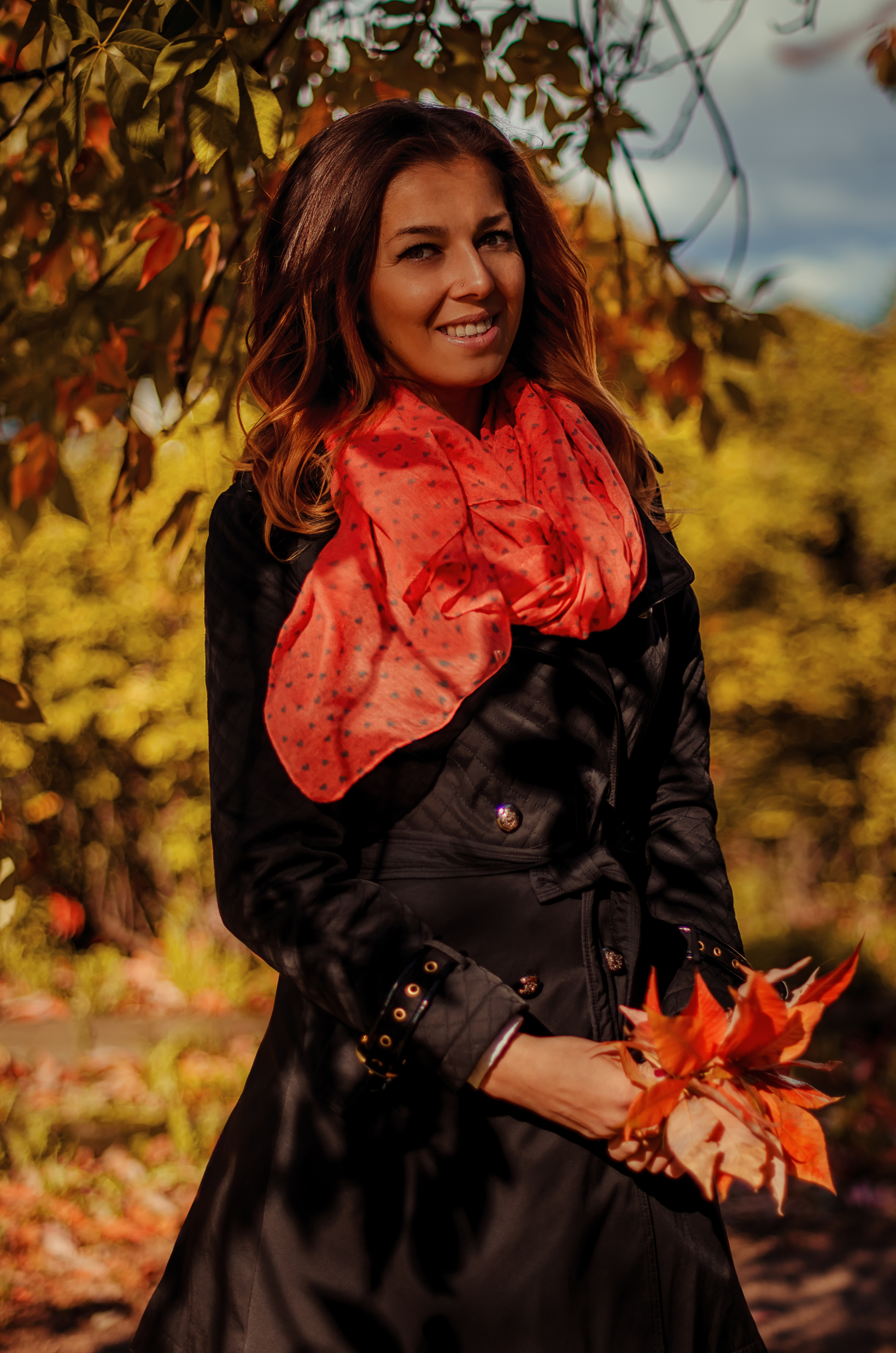 Осенняя съёмка Ксюши. Фотограф Алиса Агафонова в Санкт-Петербурге