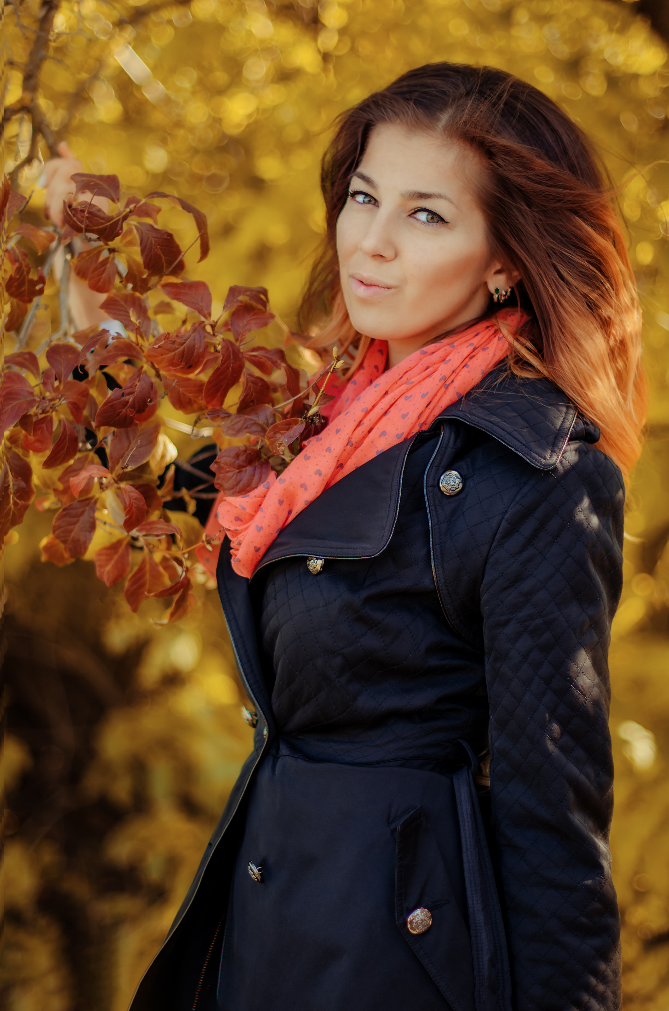 Осенняя съёмка Ксюши. Фотограф Алиса Агафонова в Санкт-Петербурге