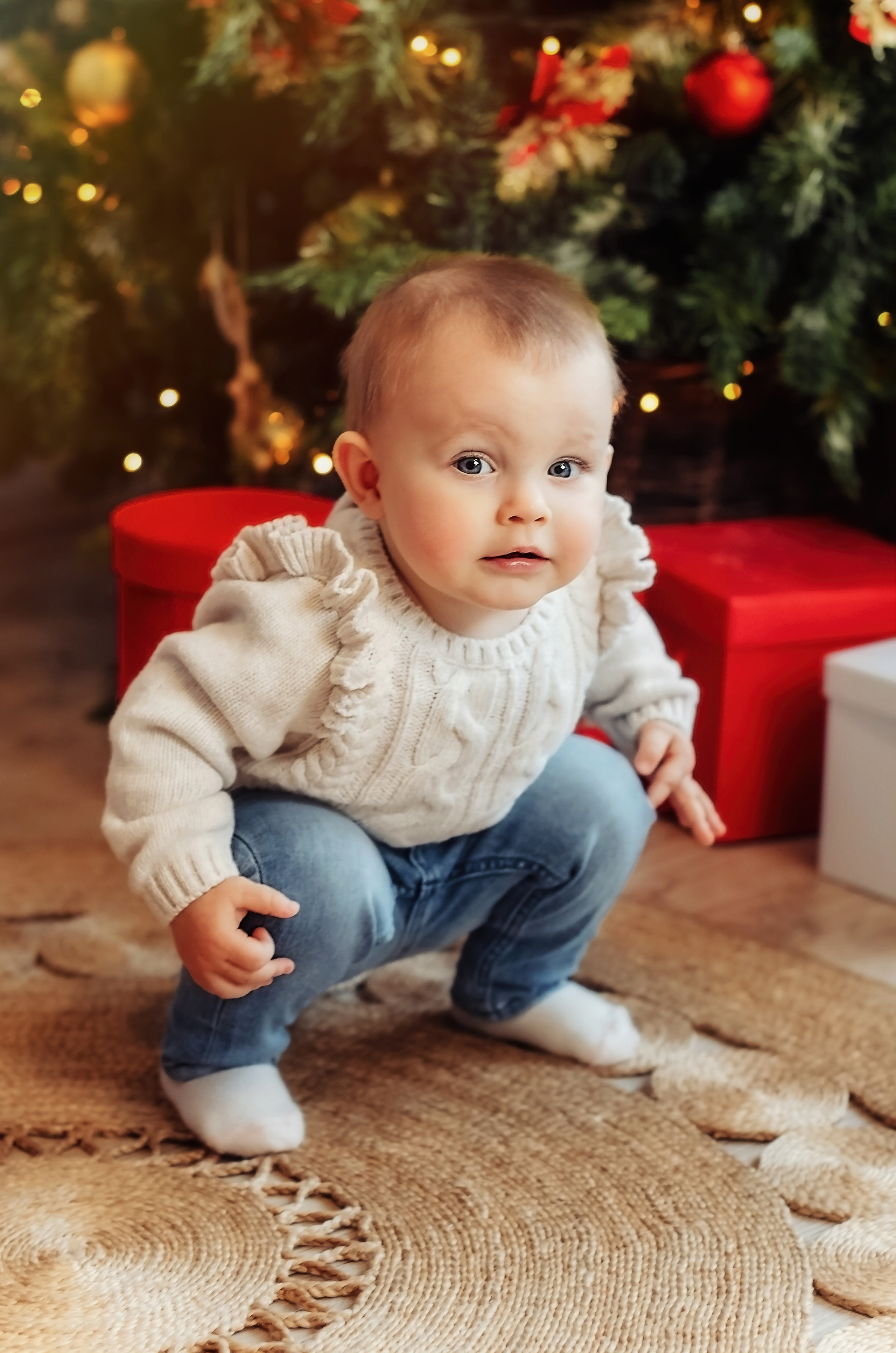Новогодняя семейная съёмка Анечки. Фотограф Алиса Агафонова в Санкт-Петербурге