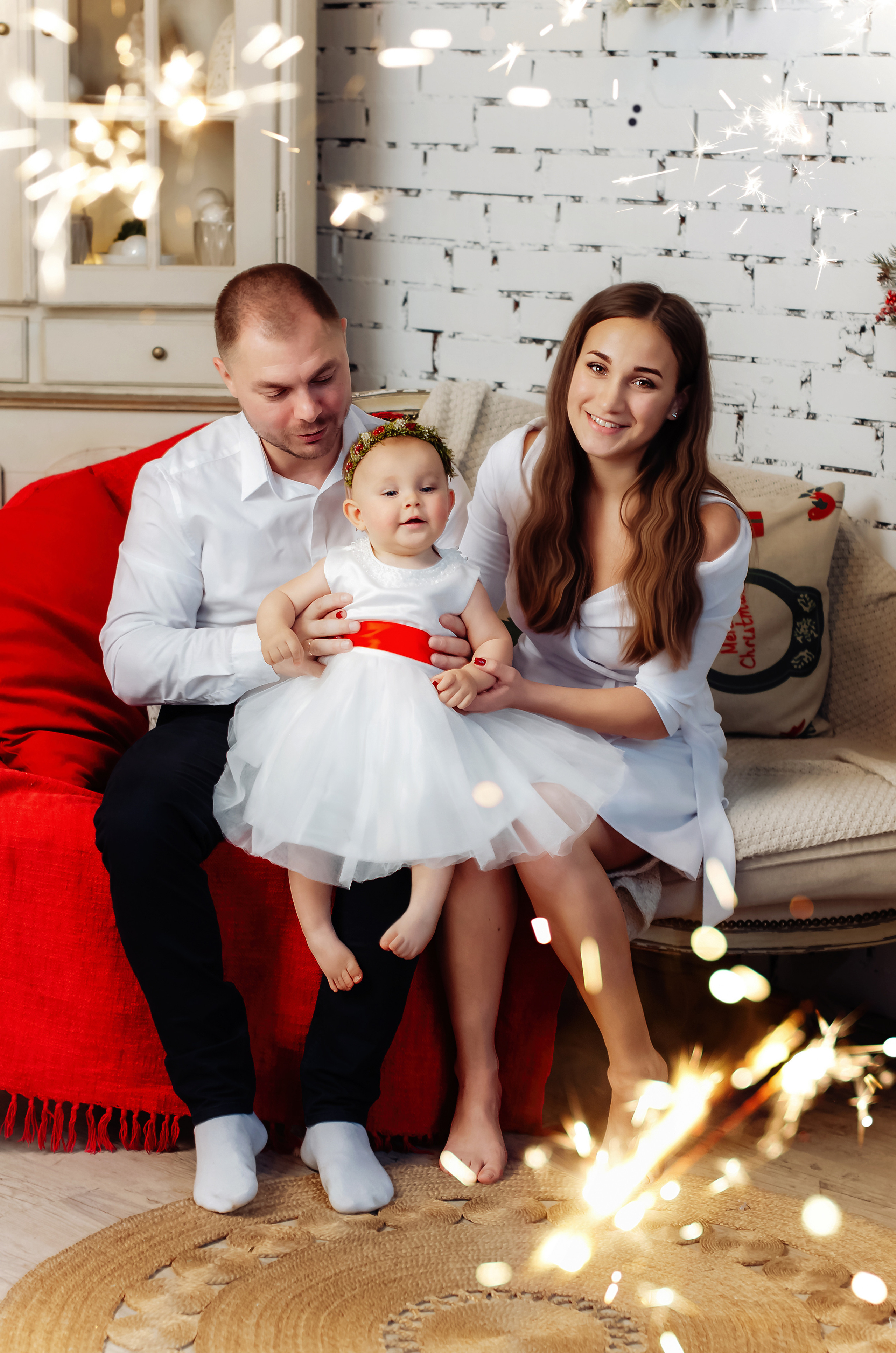 Новогодняя семейная съёмка Анечки. Фотограф Алиса Агафонова в Санкт-Петербурге