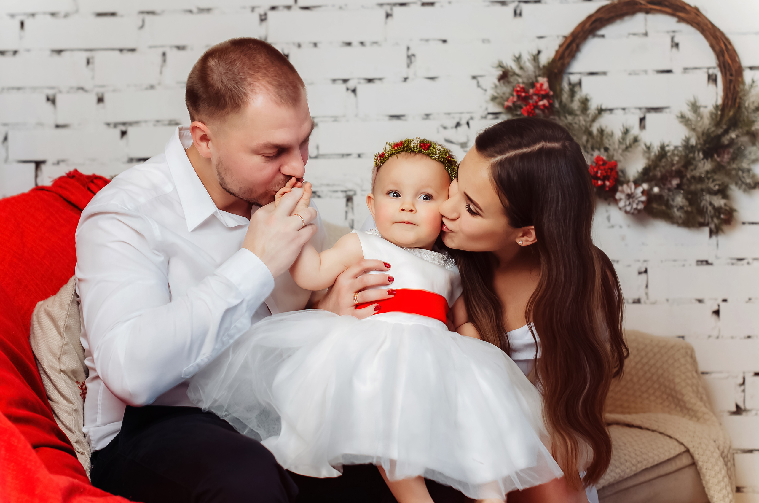 Новогодняя семейная съёмка Анечки. Фотограф Алиса Агафонова в Санкт-Петербурге