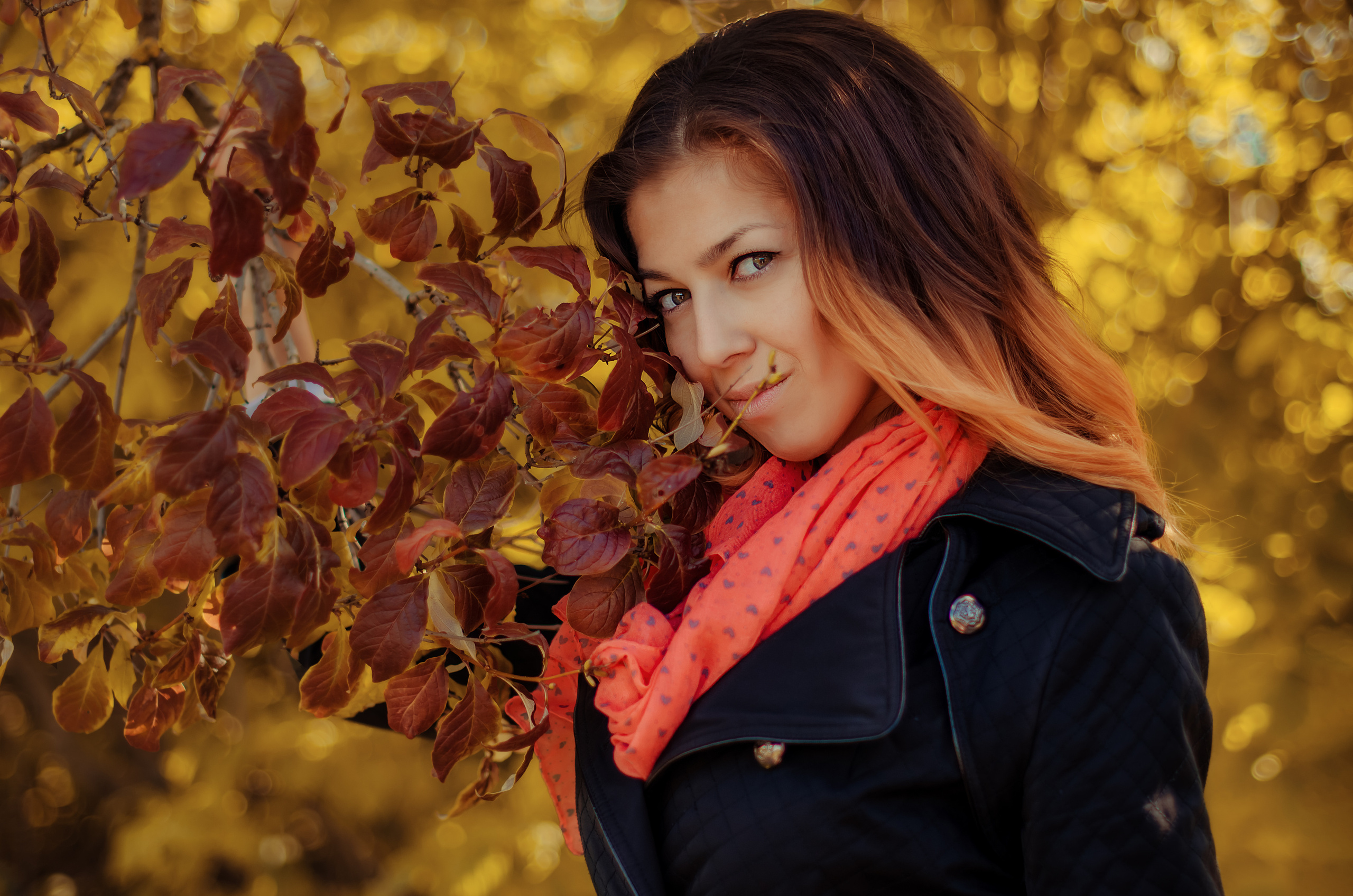 Осенняя съёмка Ксюши. Фотограф Алиса Агафонова в Санкт-Петербурге