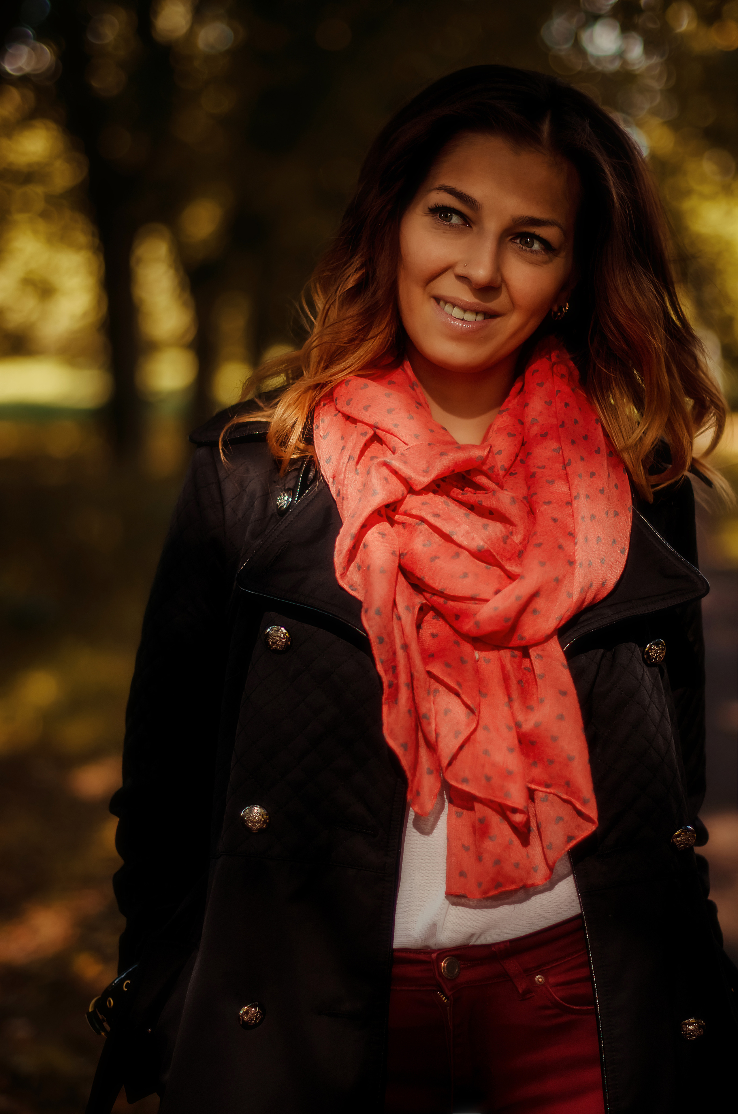 Осенняя съёмка Ксюши. Фотограф Алиса Агафонова в Санкт-Петербурге